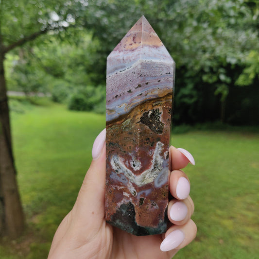 *Rainbow Ocean Jasper Tower (#3) - Simply Affinity