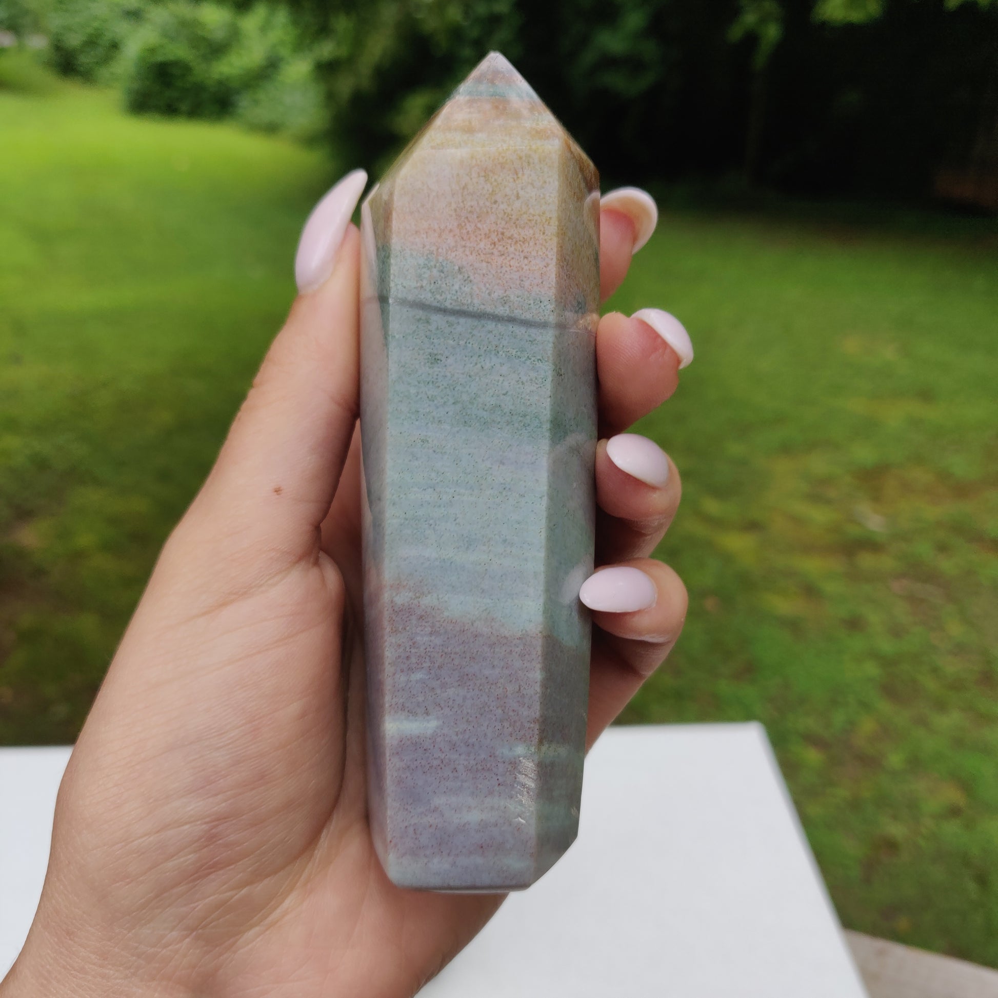 *Rainbow Spirit Jasper Tower (#2) - Simply Affinity