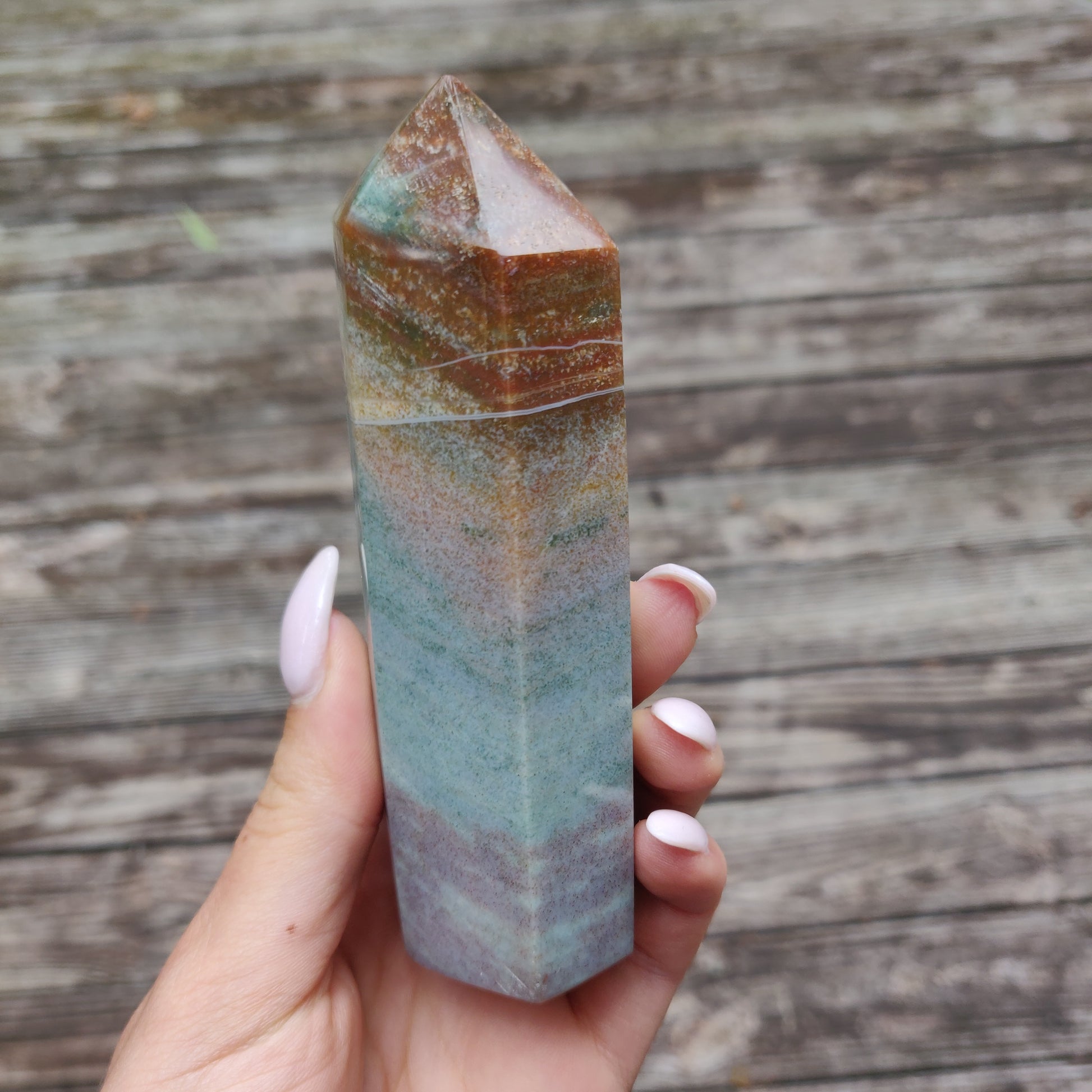 *Rainbow Spirit Jasper Tower (#2) - Simply Affinity