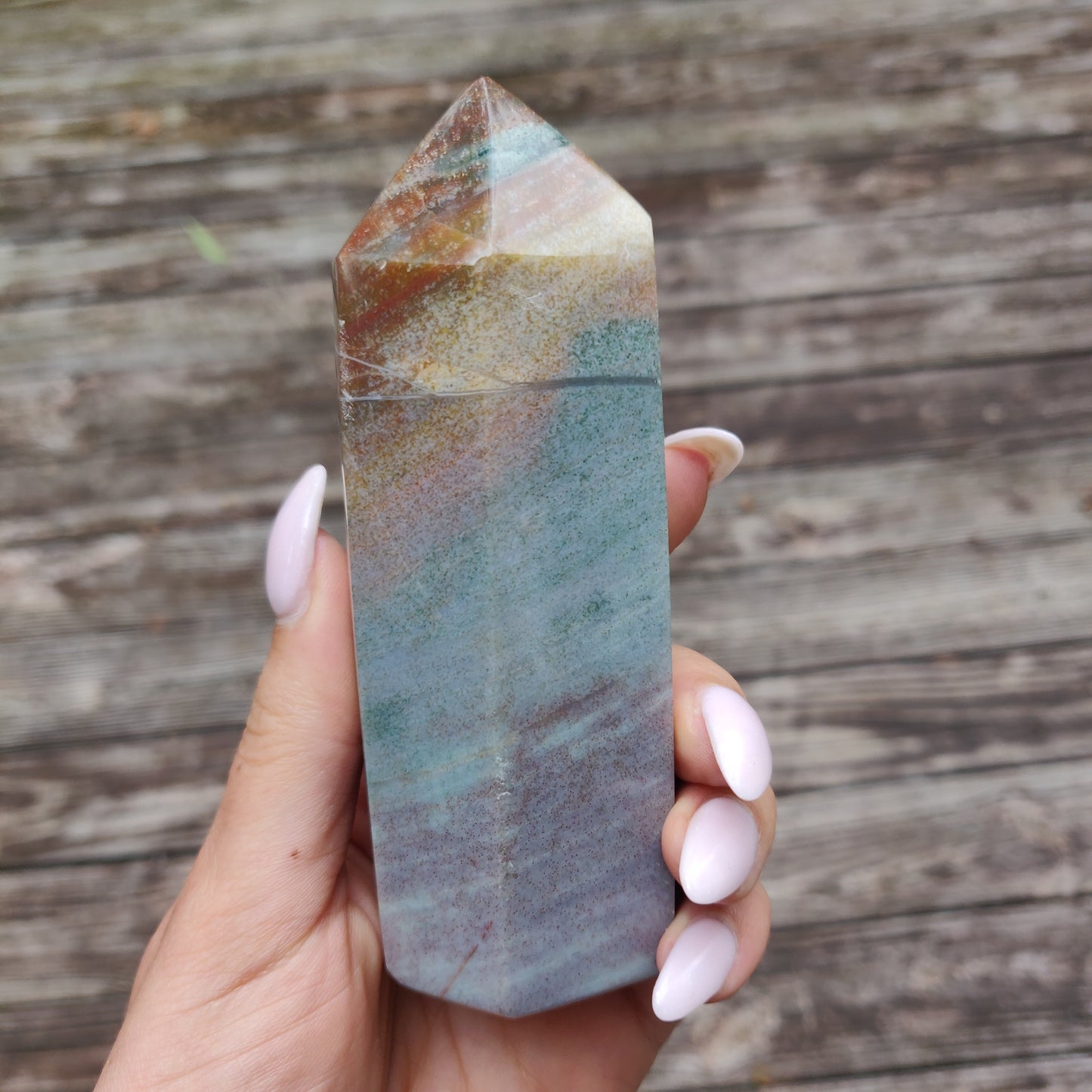 *Rainbow Spirit Jasper Tower (#2) - Simply Affinity