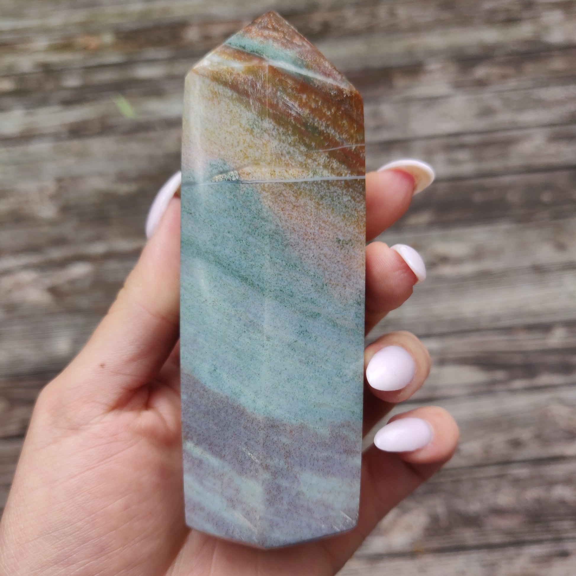 *Rainbow Spirit Jasper Tower (#2) - Simply Affinity