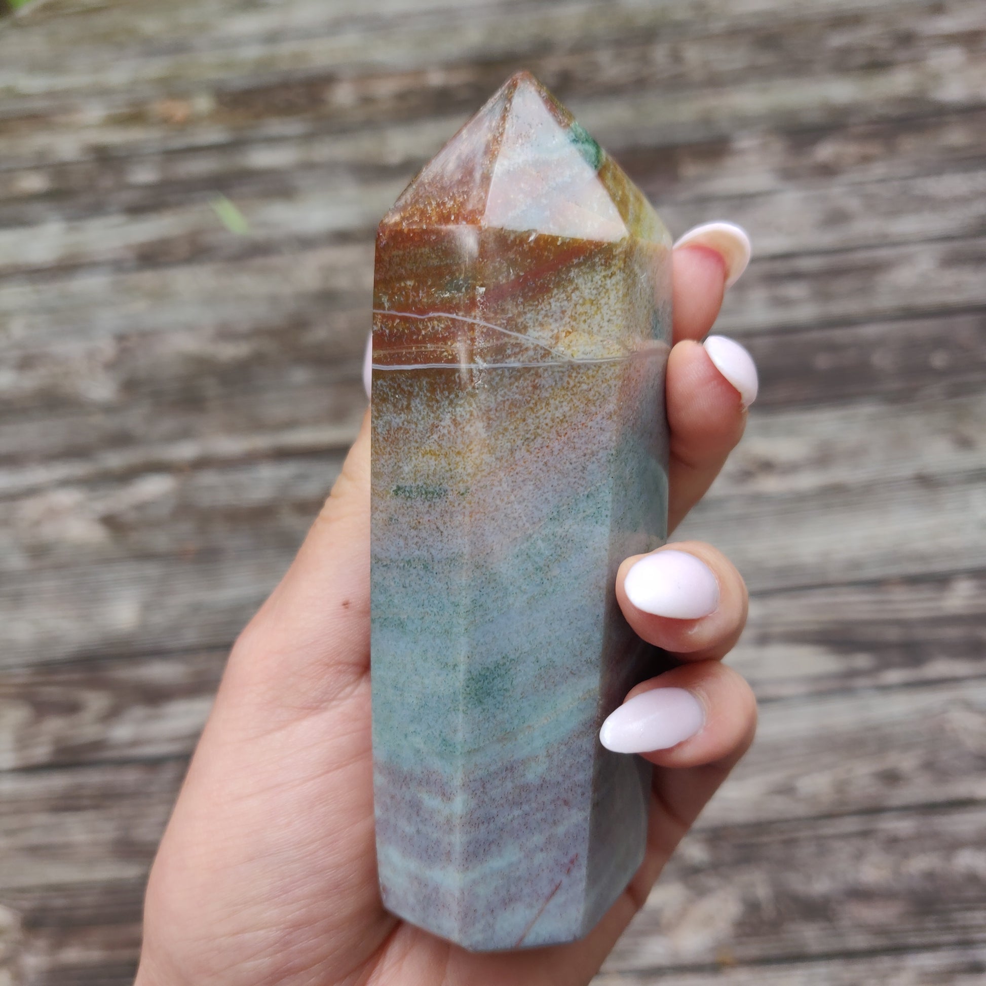 *Rainbow Spirit Jasper Tower (#2) - Simply Affinity