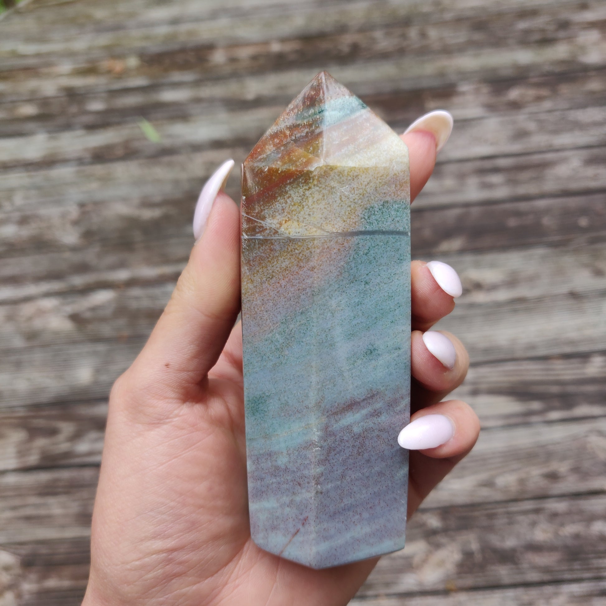 *Rainbow Spirit Jasper Tower (#2) - Simply Affinity
