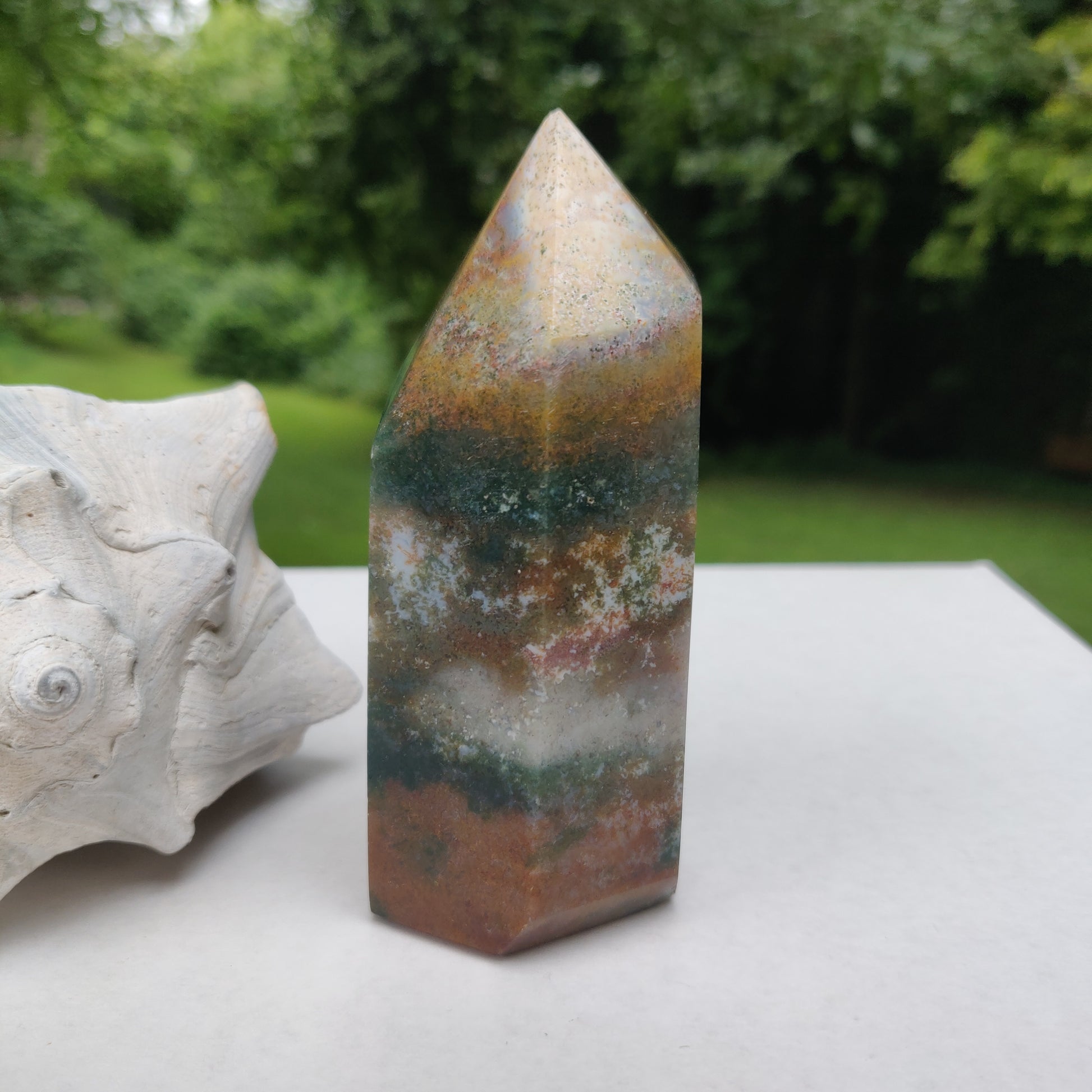 *Rainbow Spirit Jasper Tower (#1) - Simply Affinity
