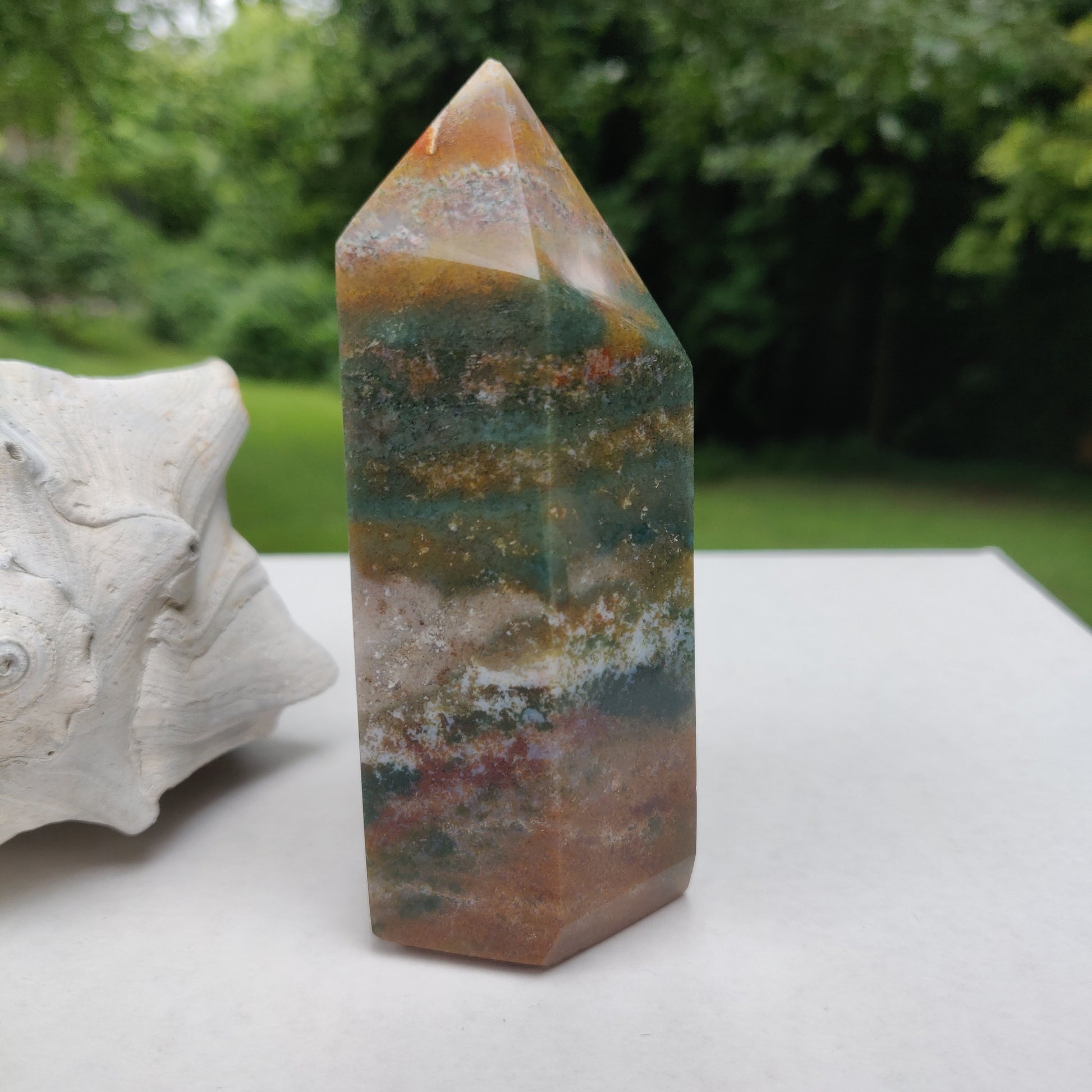 *Rainbow Spirit Jasper Tower (#1) - Simply Affinity