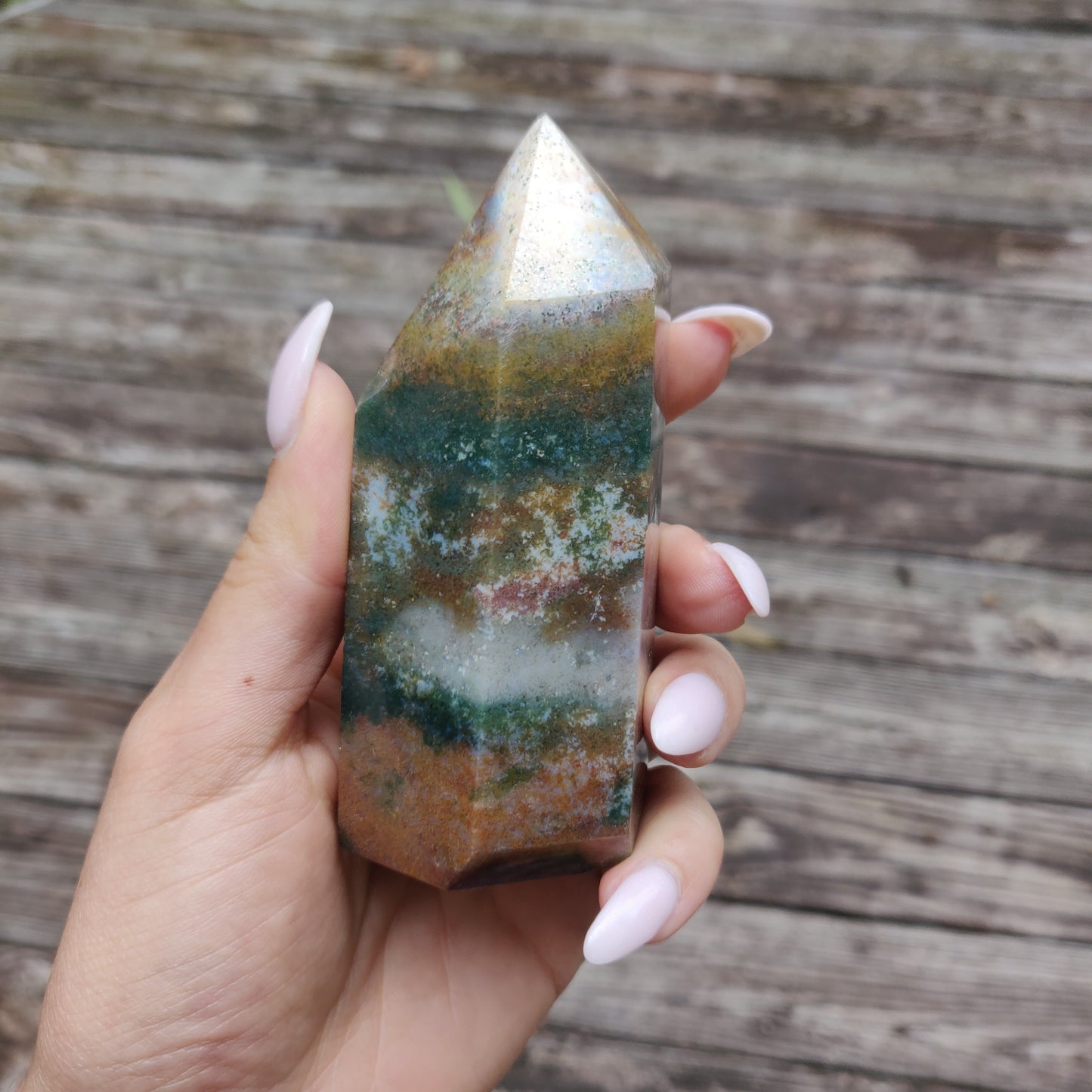 *Rainbow Spirit Jasper Tower (#1) - Simply Affinity