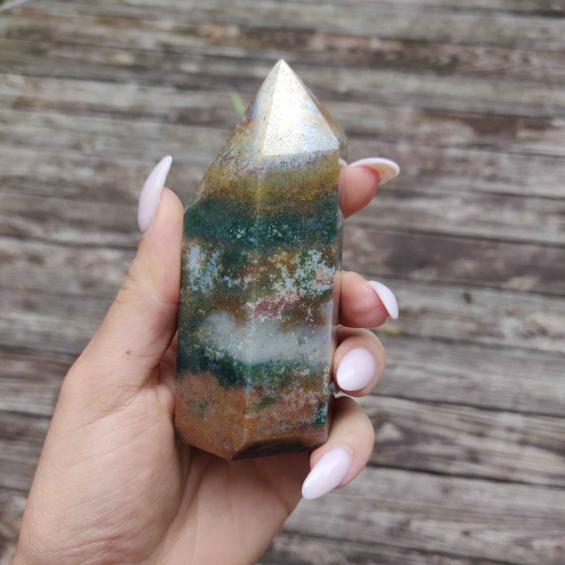 *Rainbow Spirit Jasper Tower (#1) - Simply Affinity