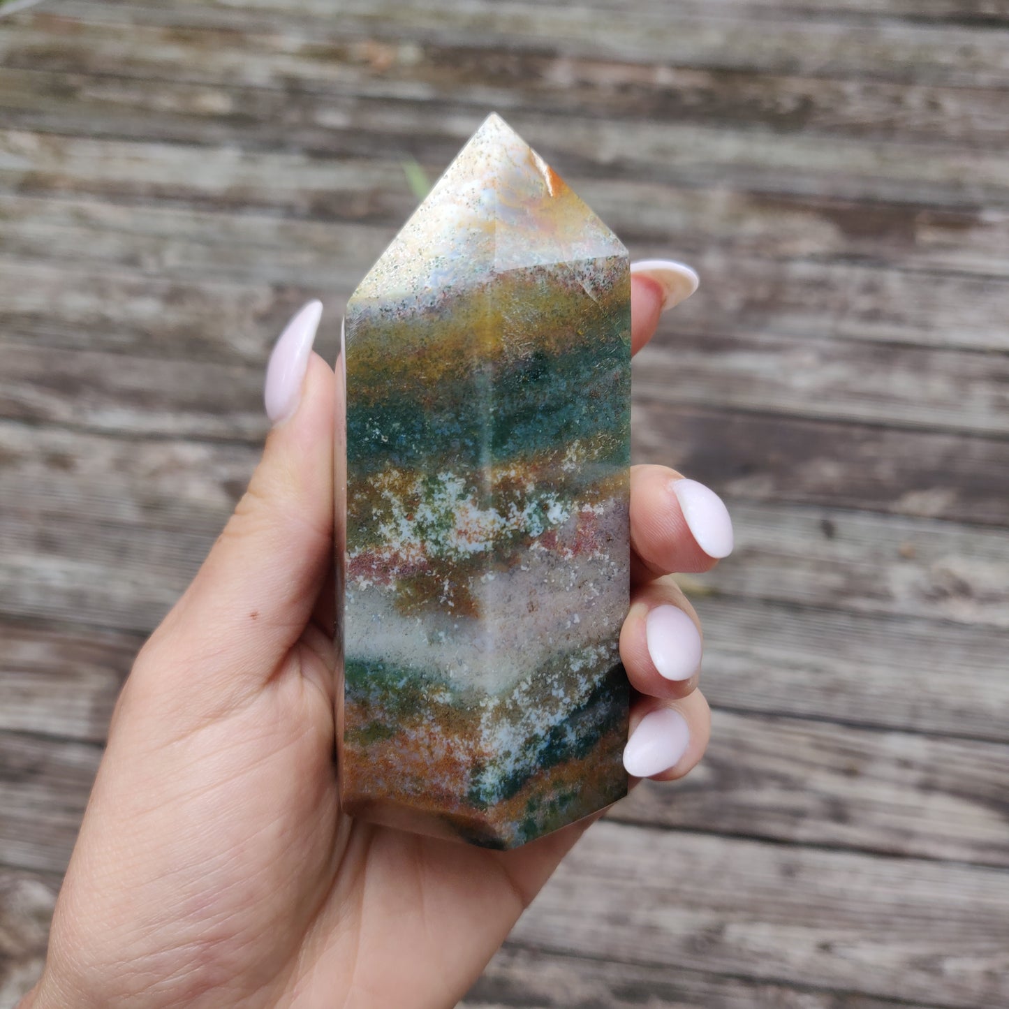*Rainbow Spirit Jasper Tower (#1) - Simply Affinity