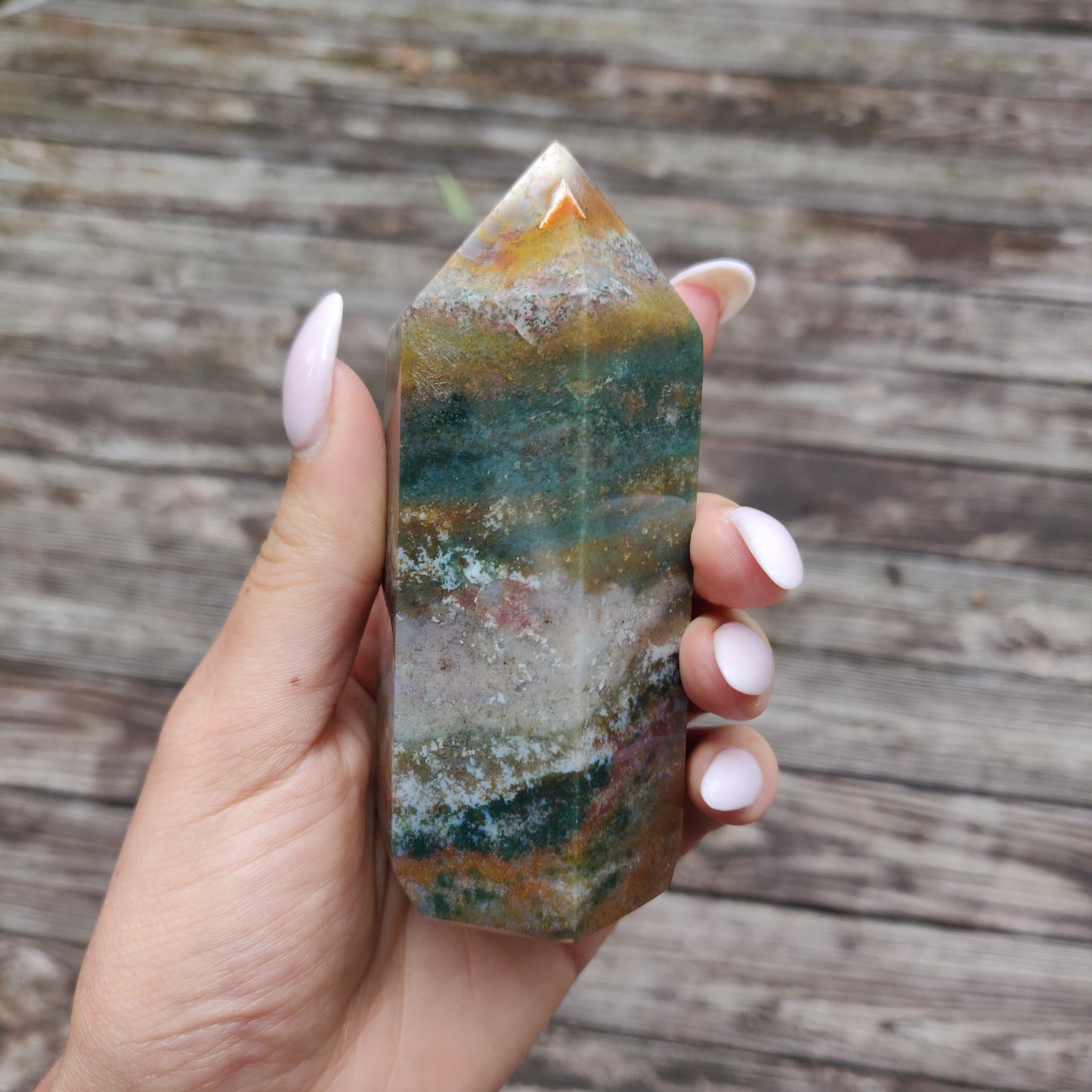 *Rainbow Spirit Jasper Tower (#1) - Simply Affinity