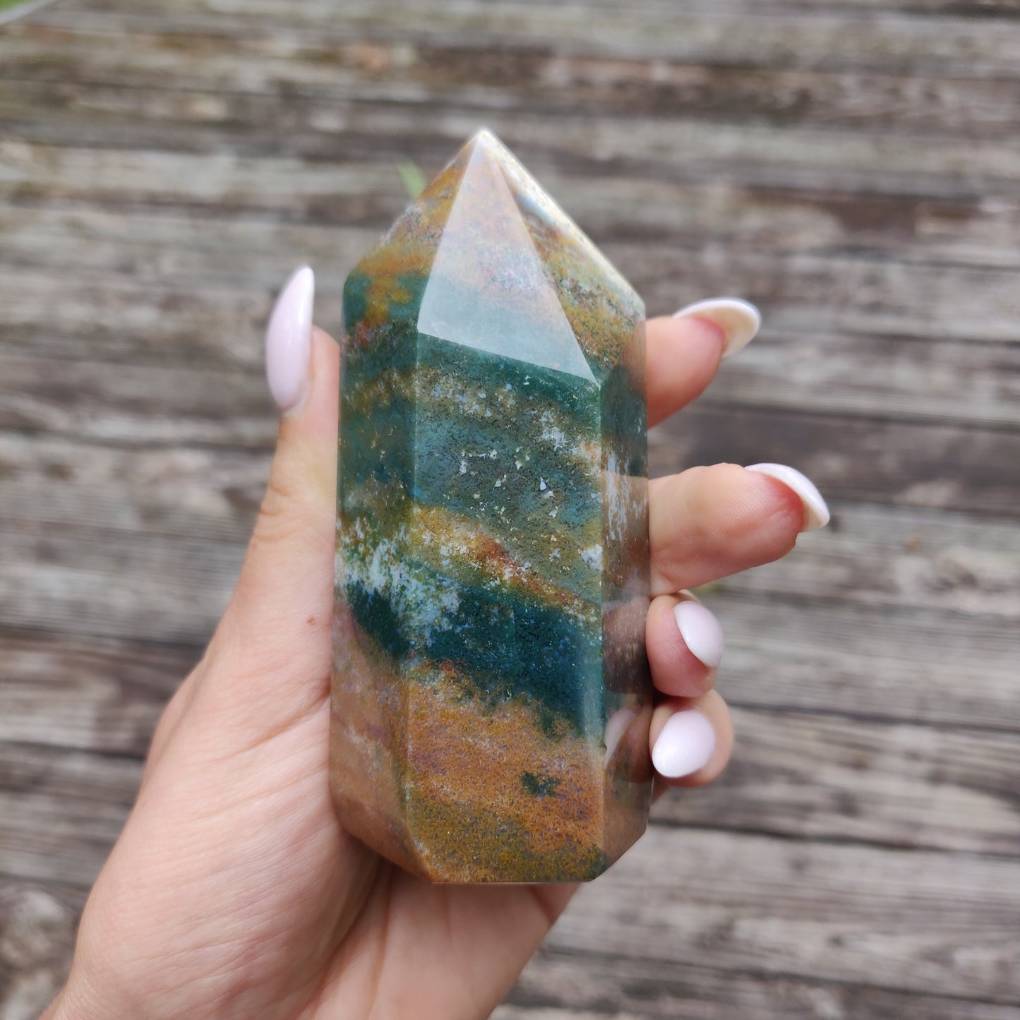 *Rainbow Spirit Jasper Tower (#1) - Simply Affinity