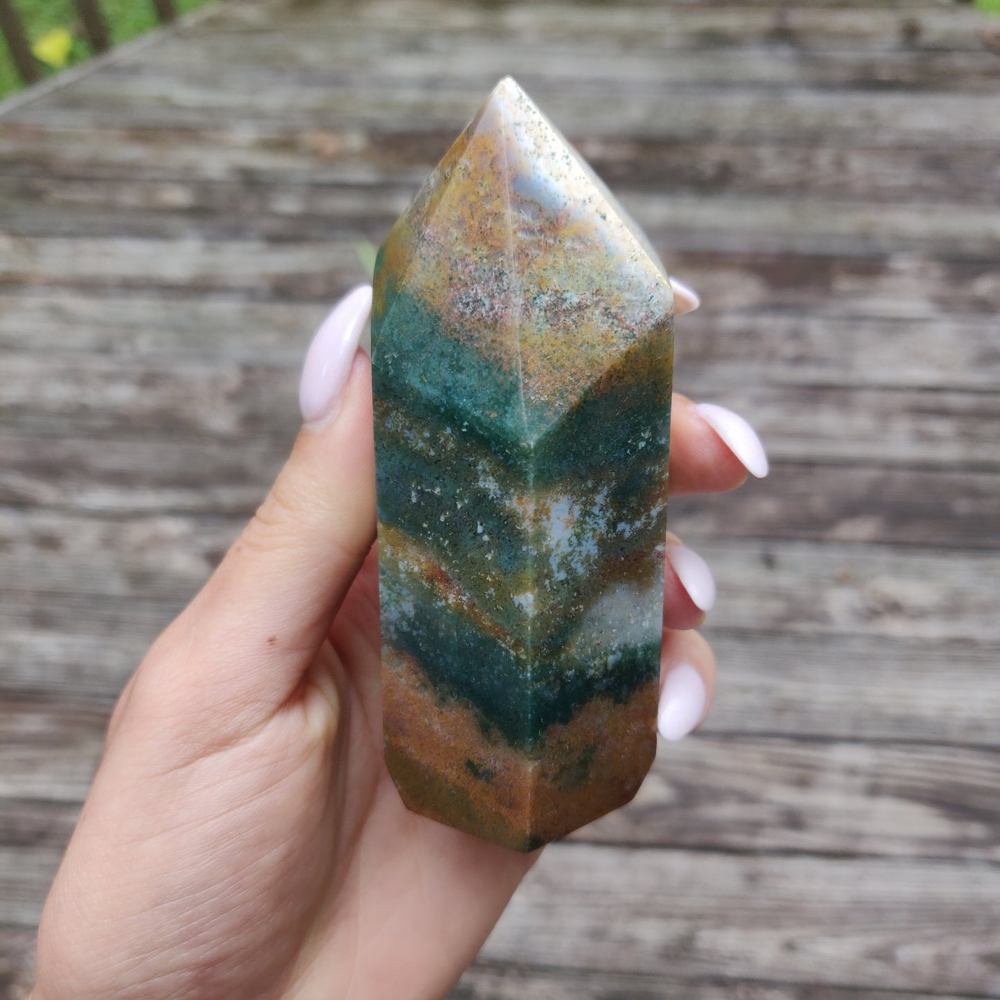 *Rainbow Spirit Jasper Tower (#1) - Simply Affinity