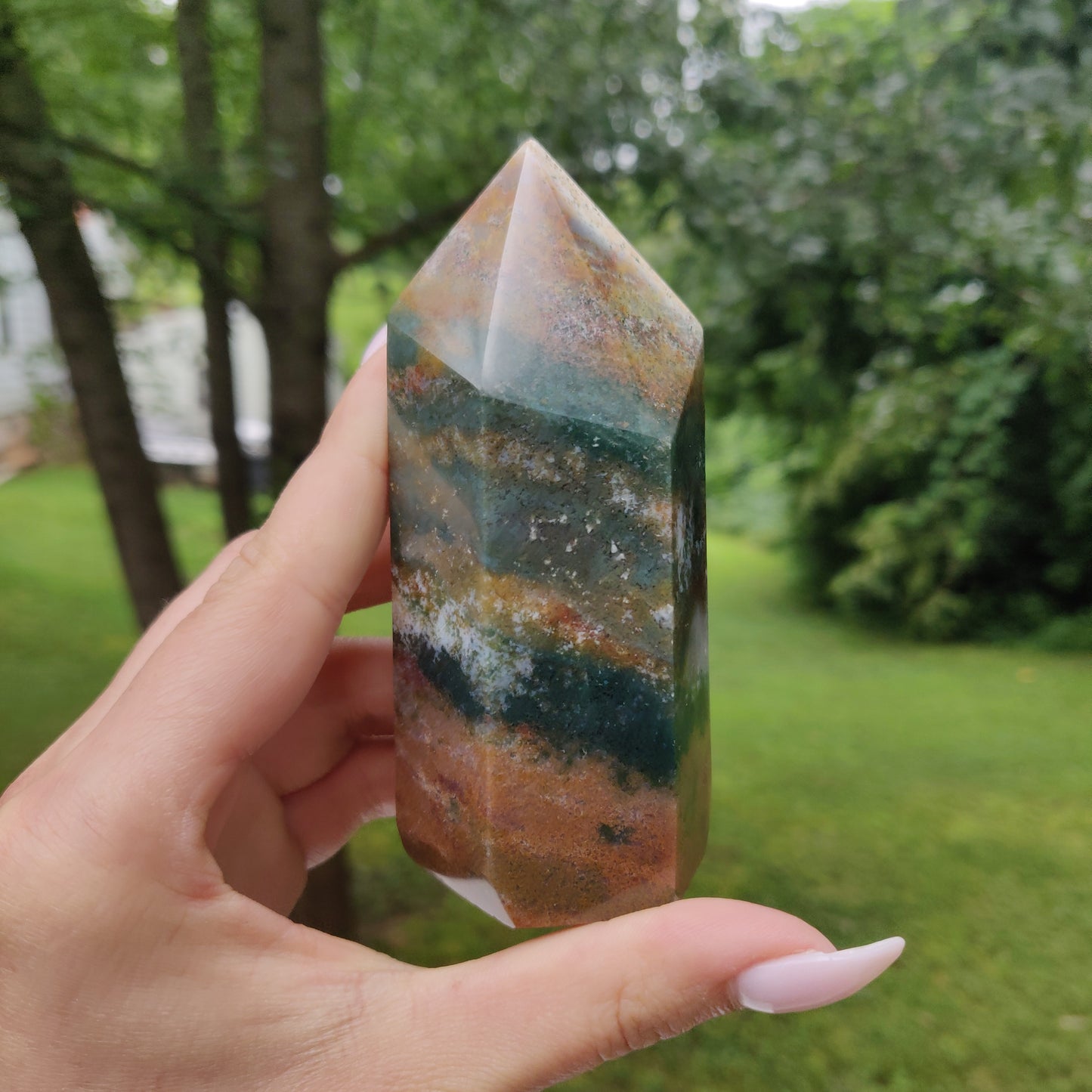 *Rainbow Spirit Jasper Tower (#1) - Simply Affinity