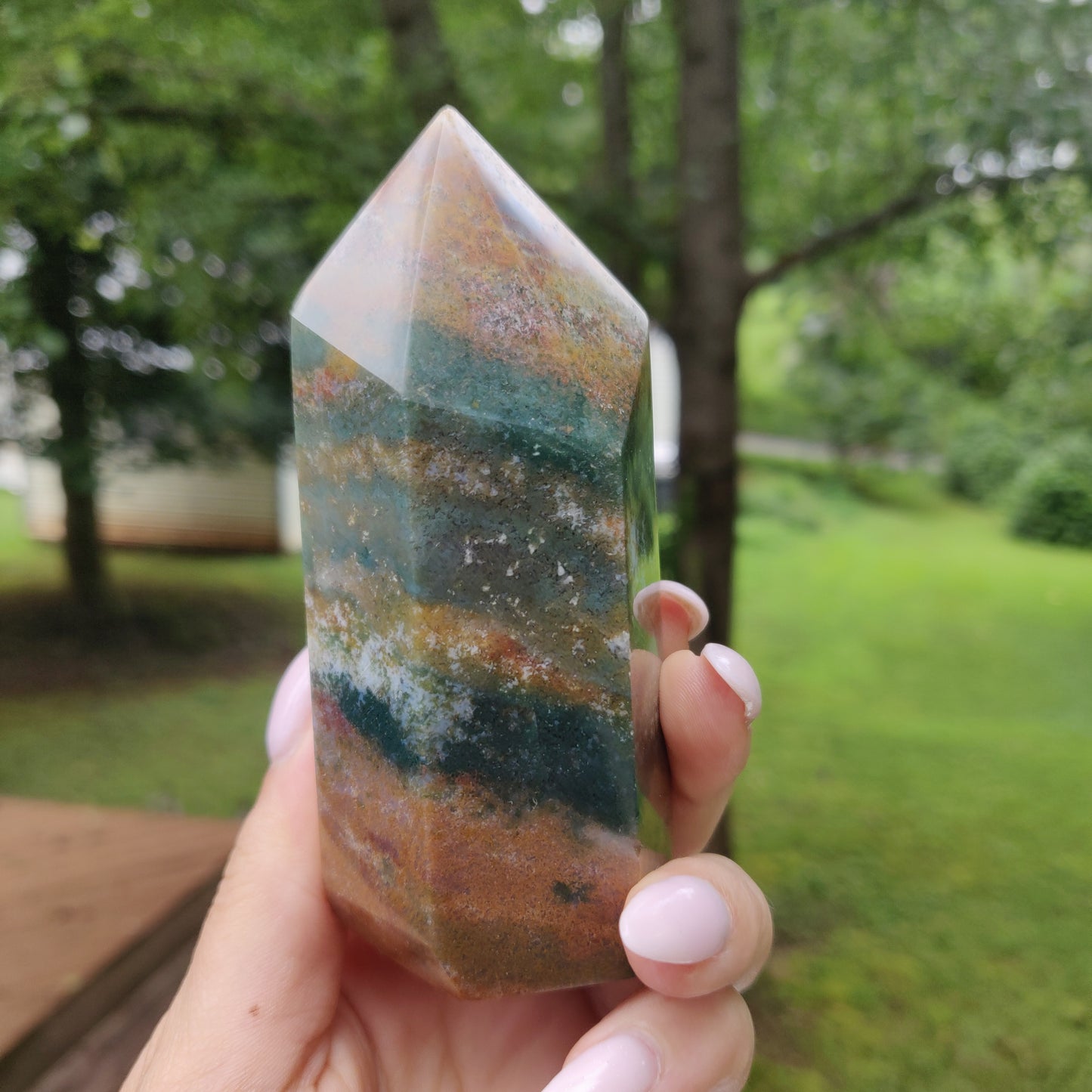 *Rainbow Spirit Jasper Tower (#1) - Simply Affinity