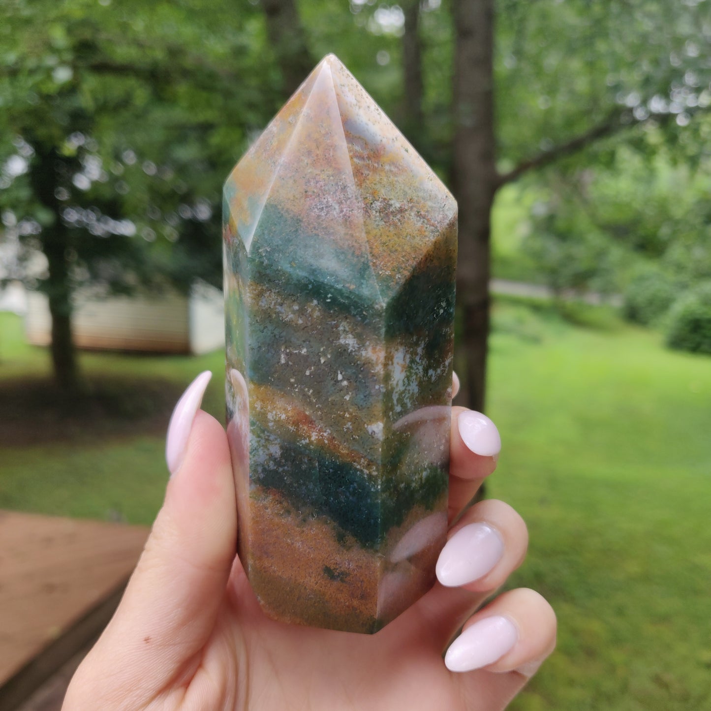*Rainbow Spirit Jasper Tower (#1) - Simply Affinity