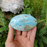 Blue Aragonite Palm Stone (#2) - Simply Affinity