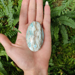 Blue Aragonite Palm Stone (#7) - Simply Affinity