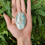 Blue Aragonite Palm Stone (#7) - Simply Affinity