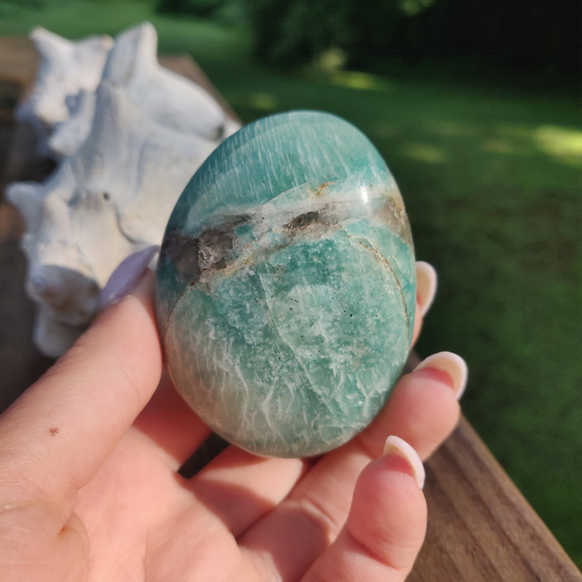 Amazonite Palm Stone (#2) - Simply Affinity