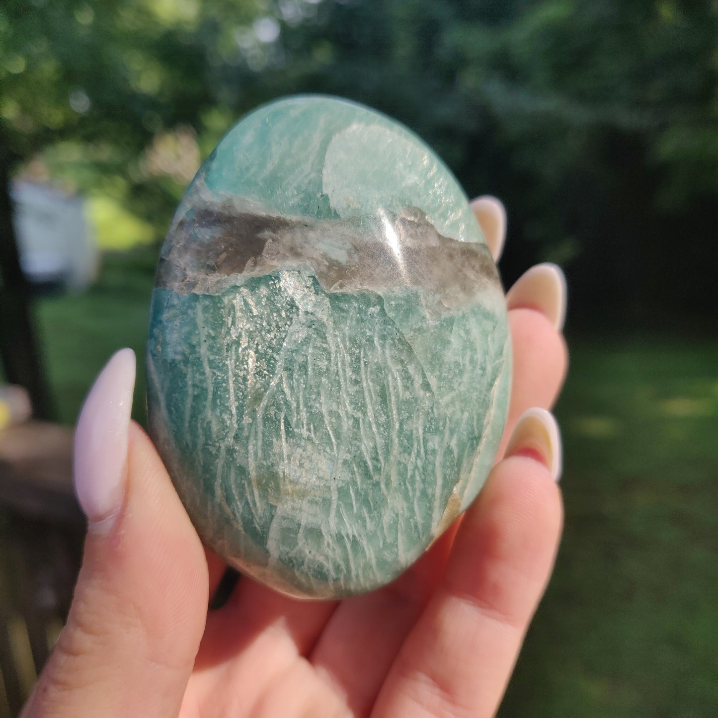 Amazonite Palm Stone (#2) - Simply Affinity