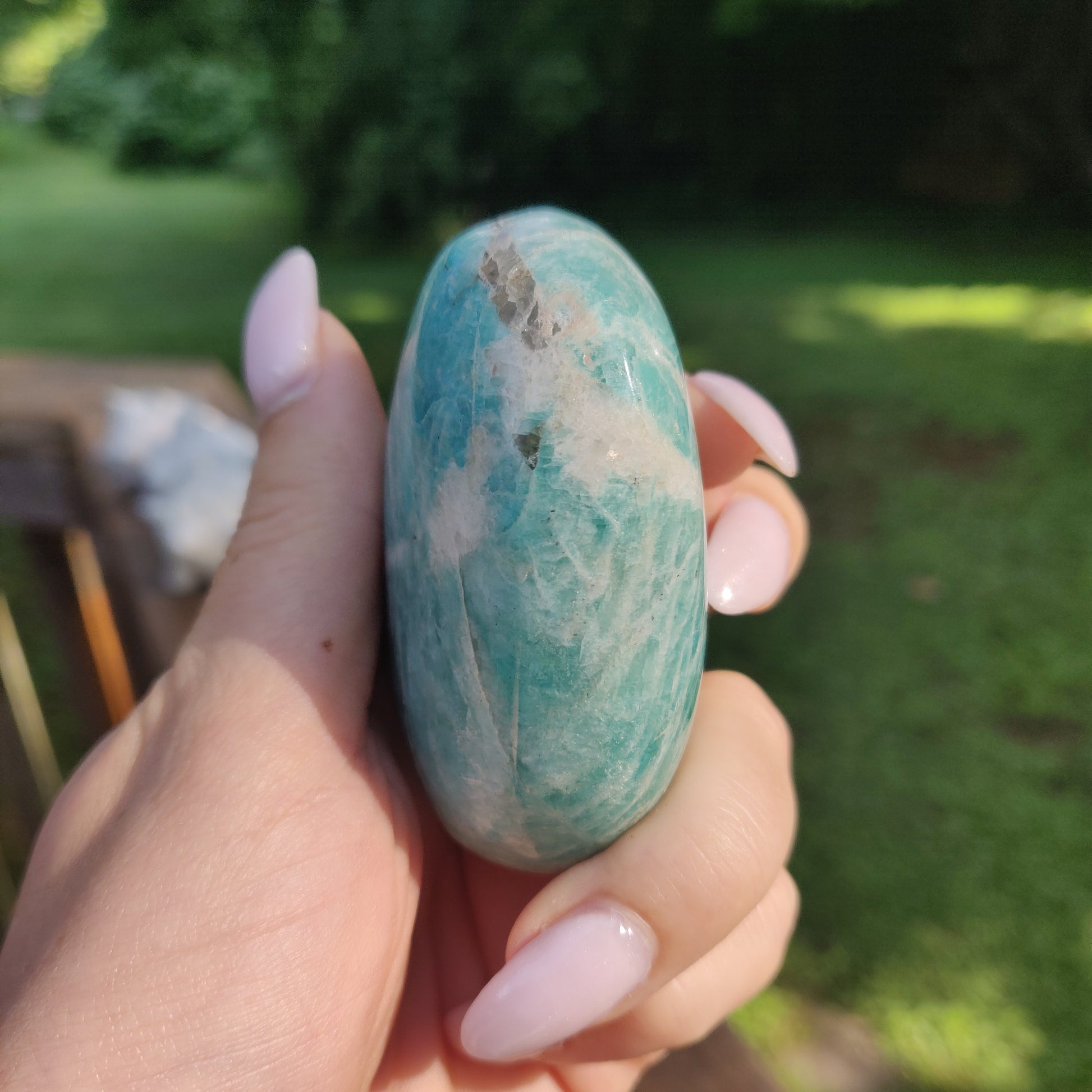Amazonite Palm Stone (#3) - Simply Affinity