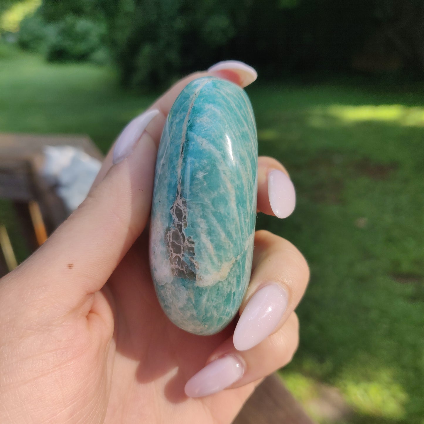 Amazonite Palm Stone (#3) - Simply Affinity