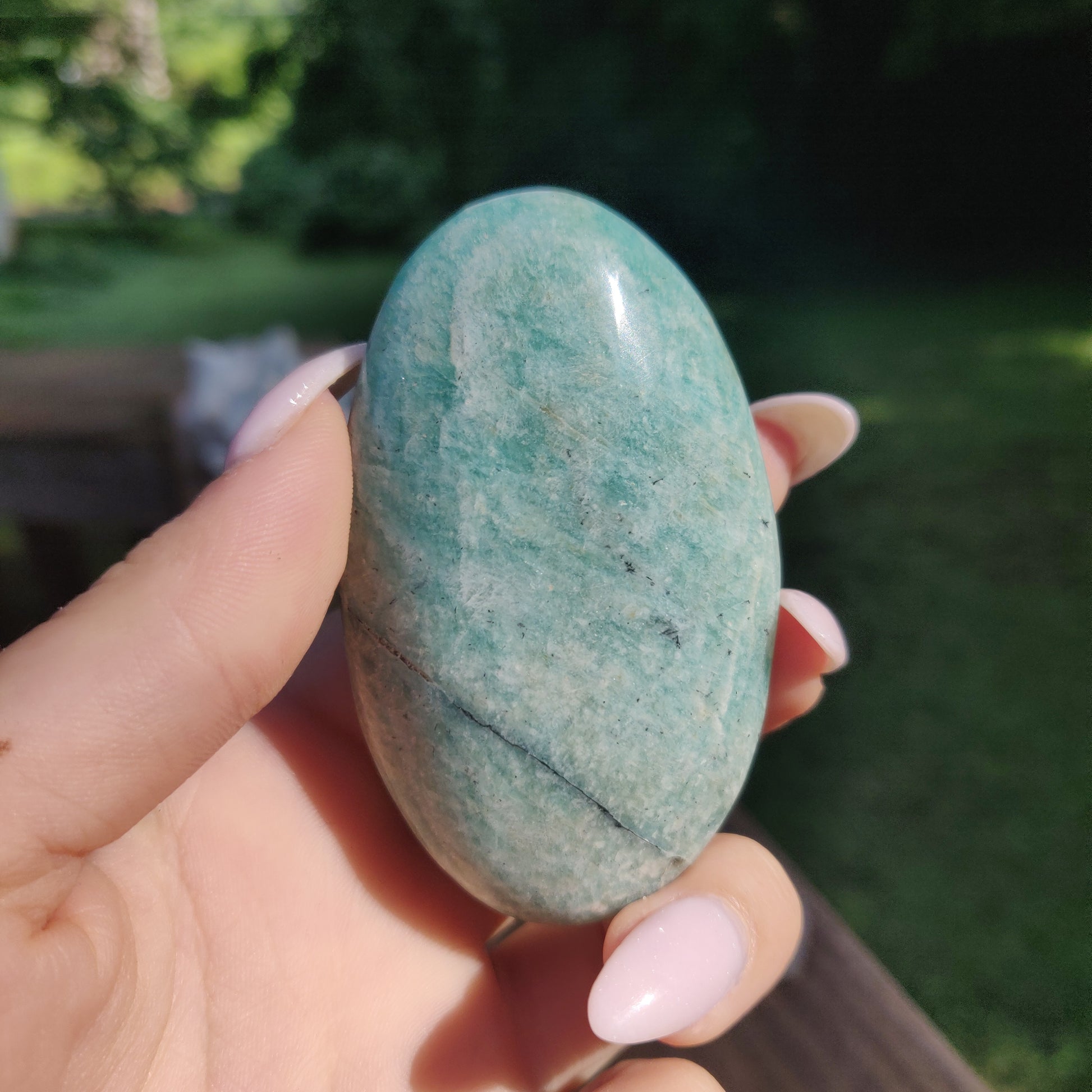 Amazonite Palm Stone (#19) - Simply Affinity