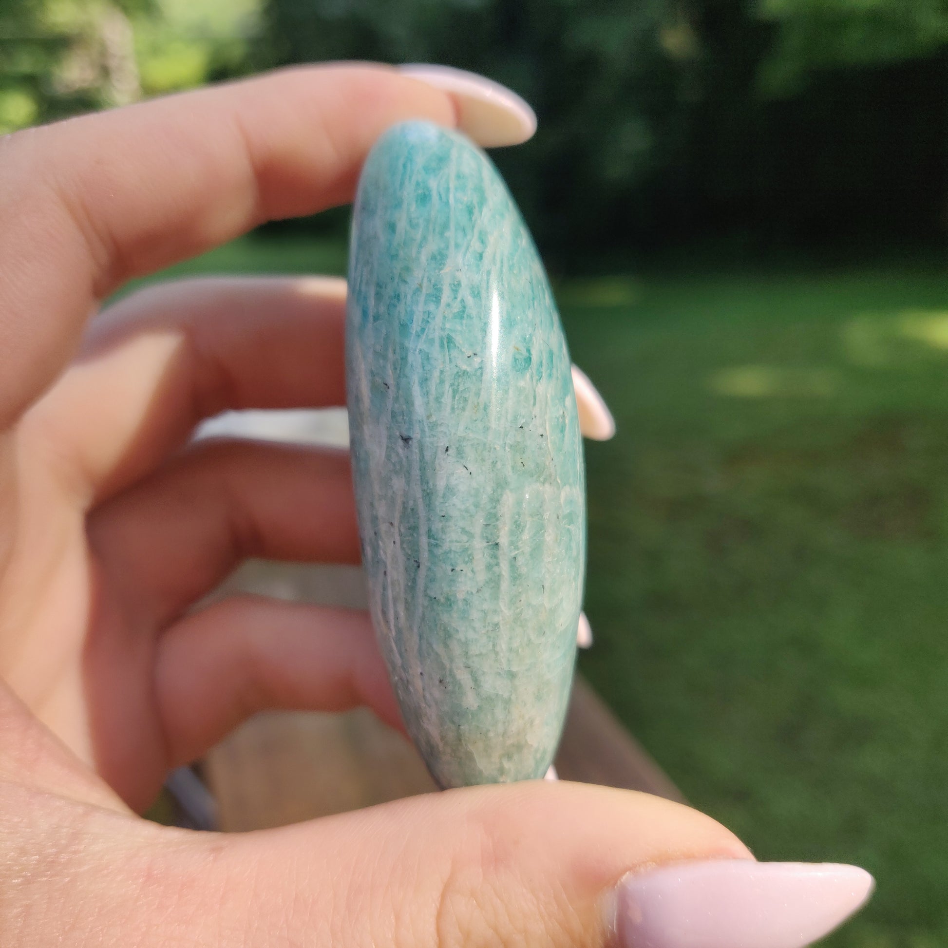 Amazonite Palm Stone (#19) - Simply Affinity
