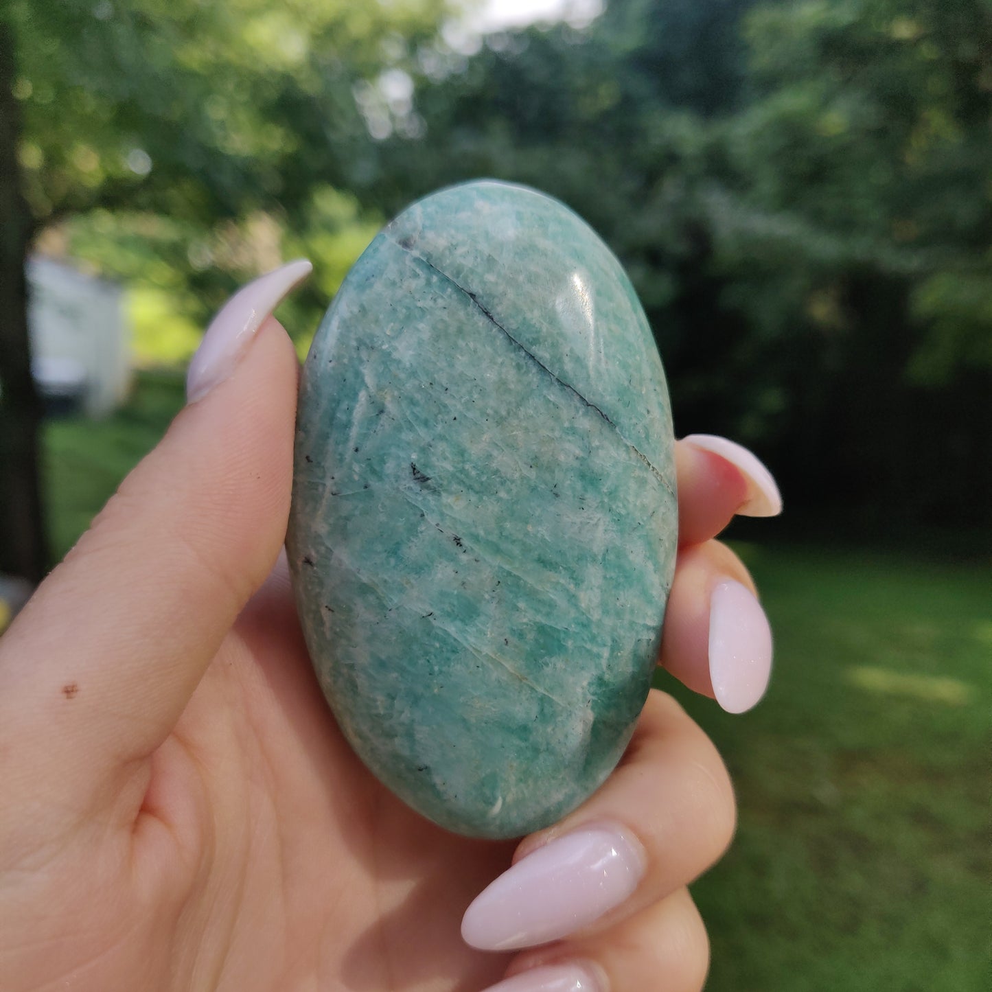 Amazonite Palm Stone (#19) - Simply Affinity