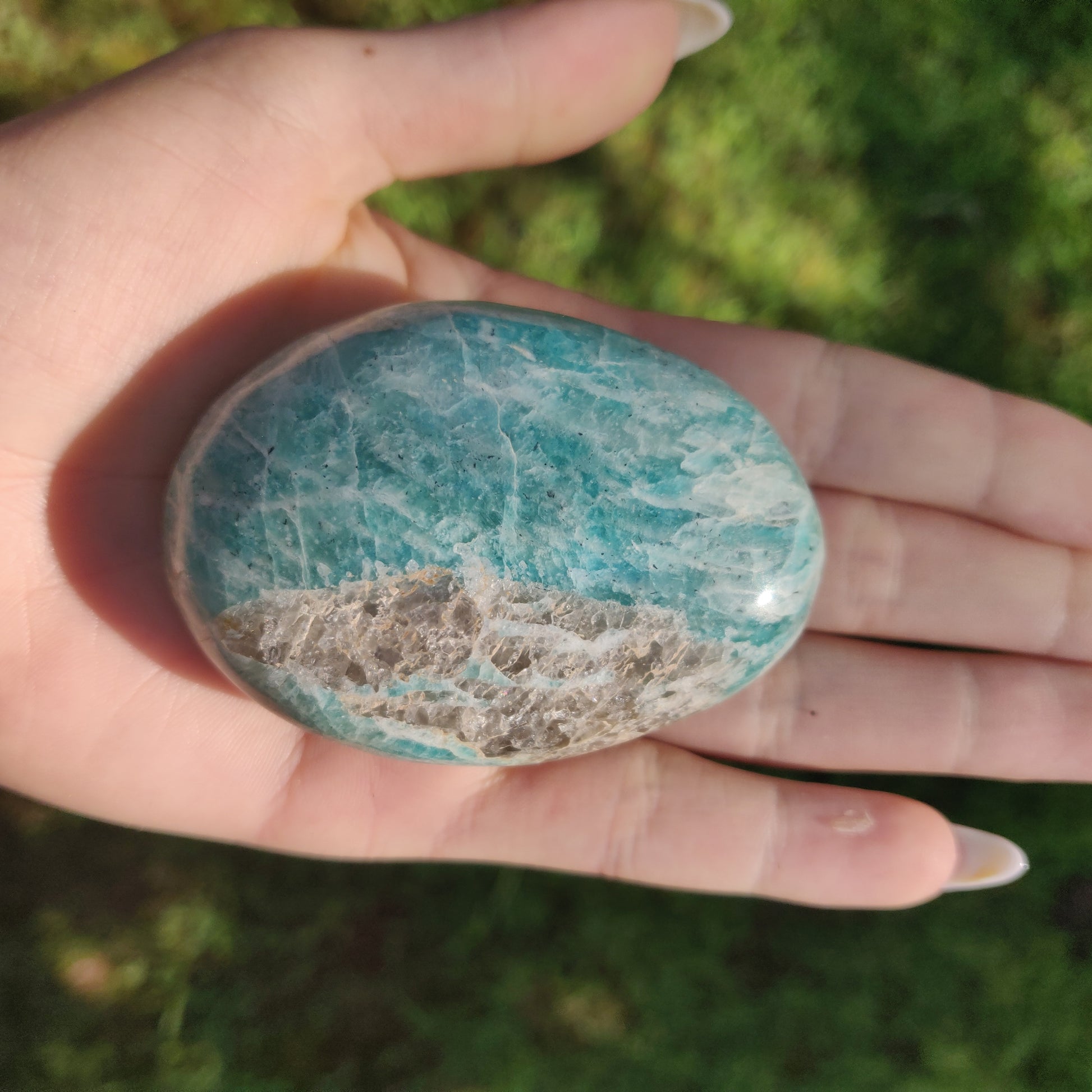 Amazonite Palm Stone (#21) - Simply Affinity