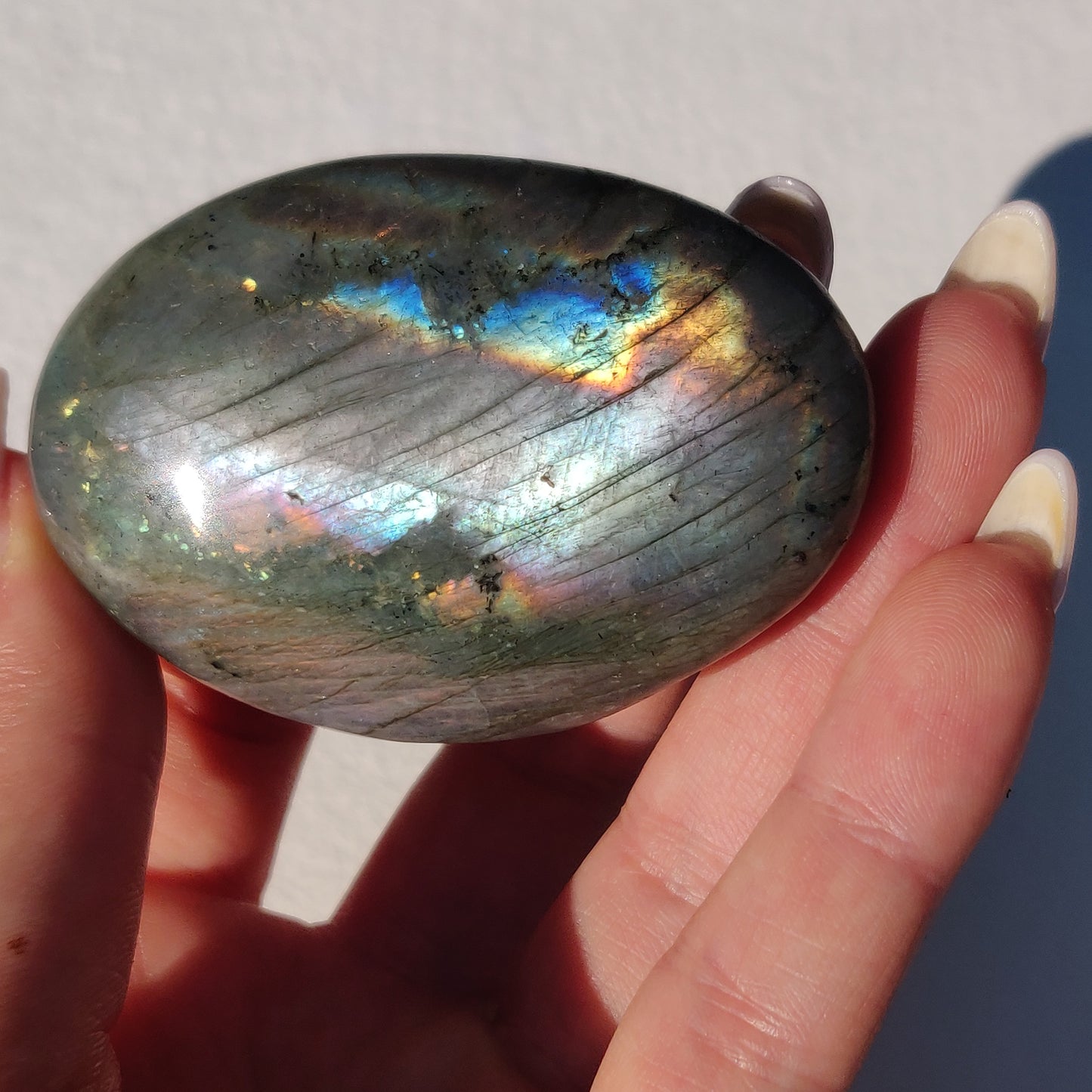 Labradorite Palm Stone (#241) - Simply Affinity