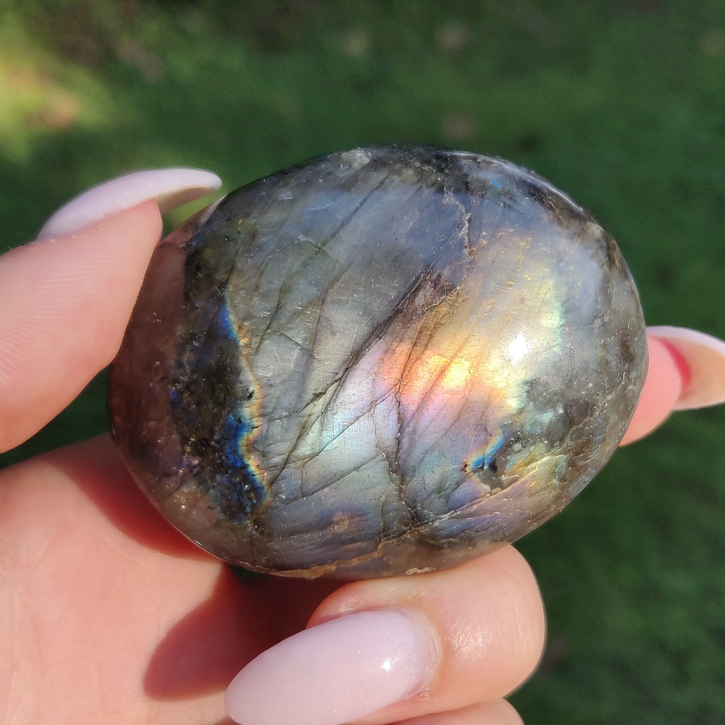 Labradorite Palm Stone (#246) - Simply Affinity
