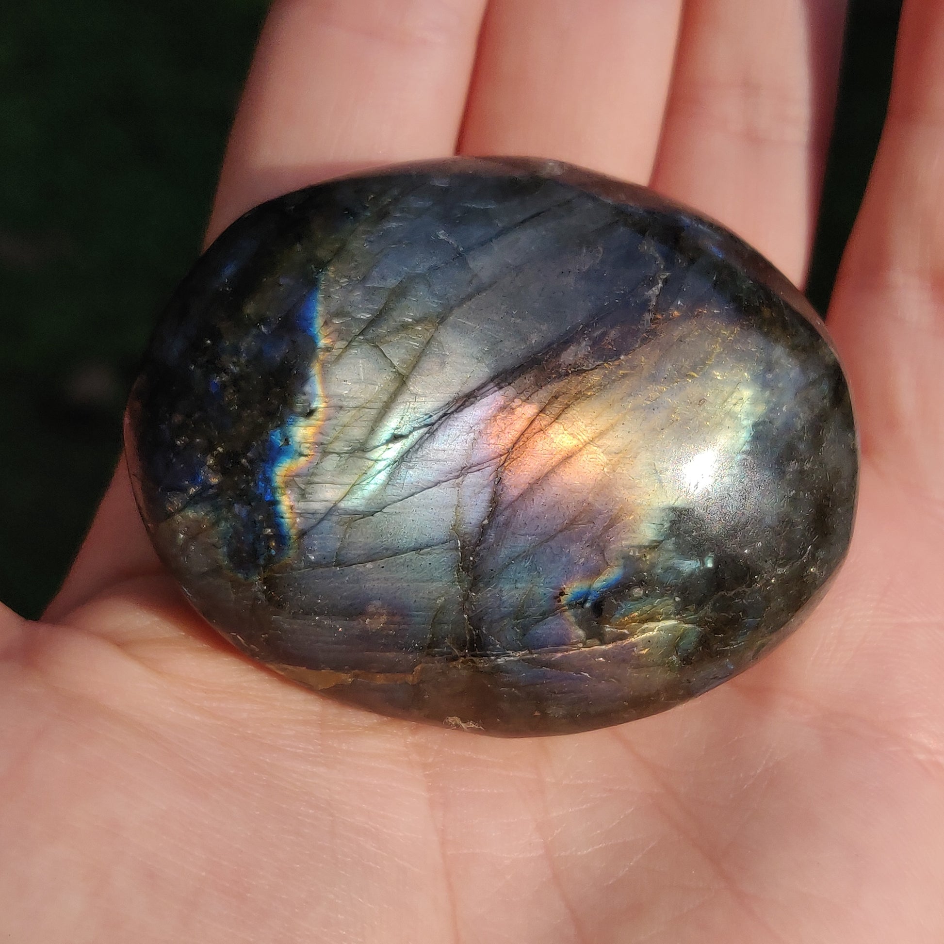 Labradorite Palm Stone (#246) - Simply Affinity
