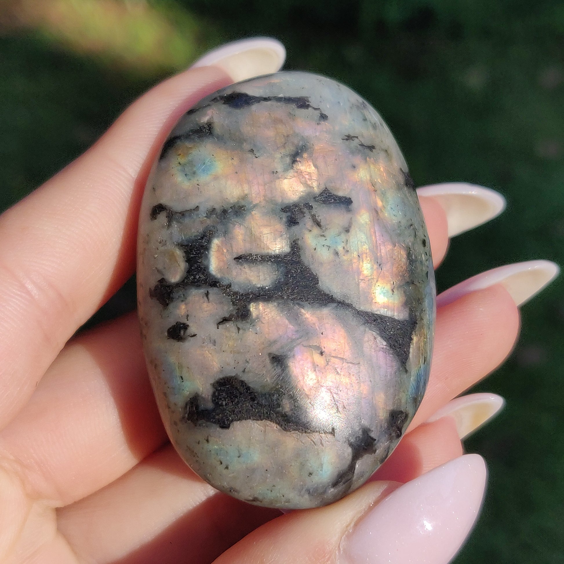 Labradorite Palm Stone (#250) - Simply Affinity