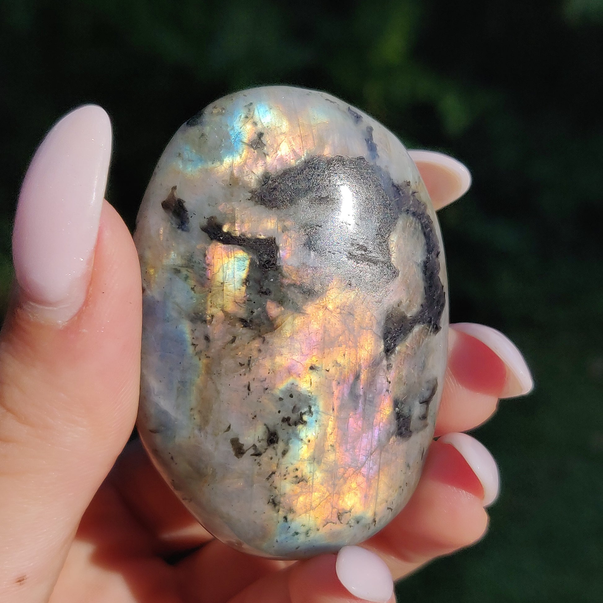 Labradorite Palm Stone (#250) - Simply Affinity