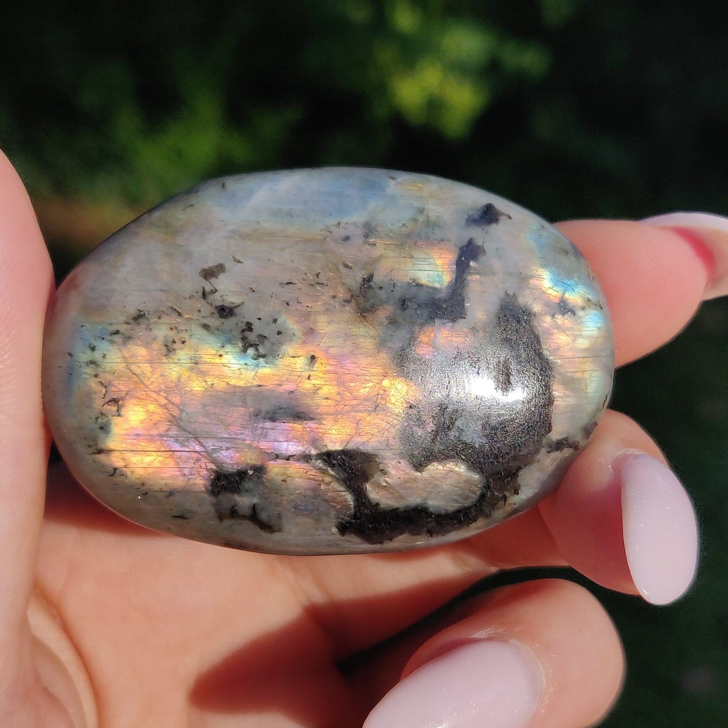 Labradorite Palm Stone (#250) - Simply Affinity