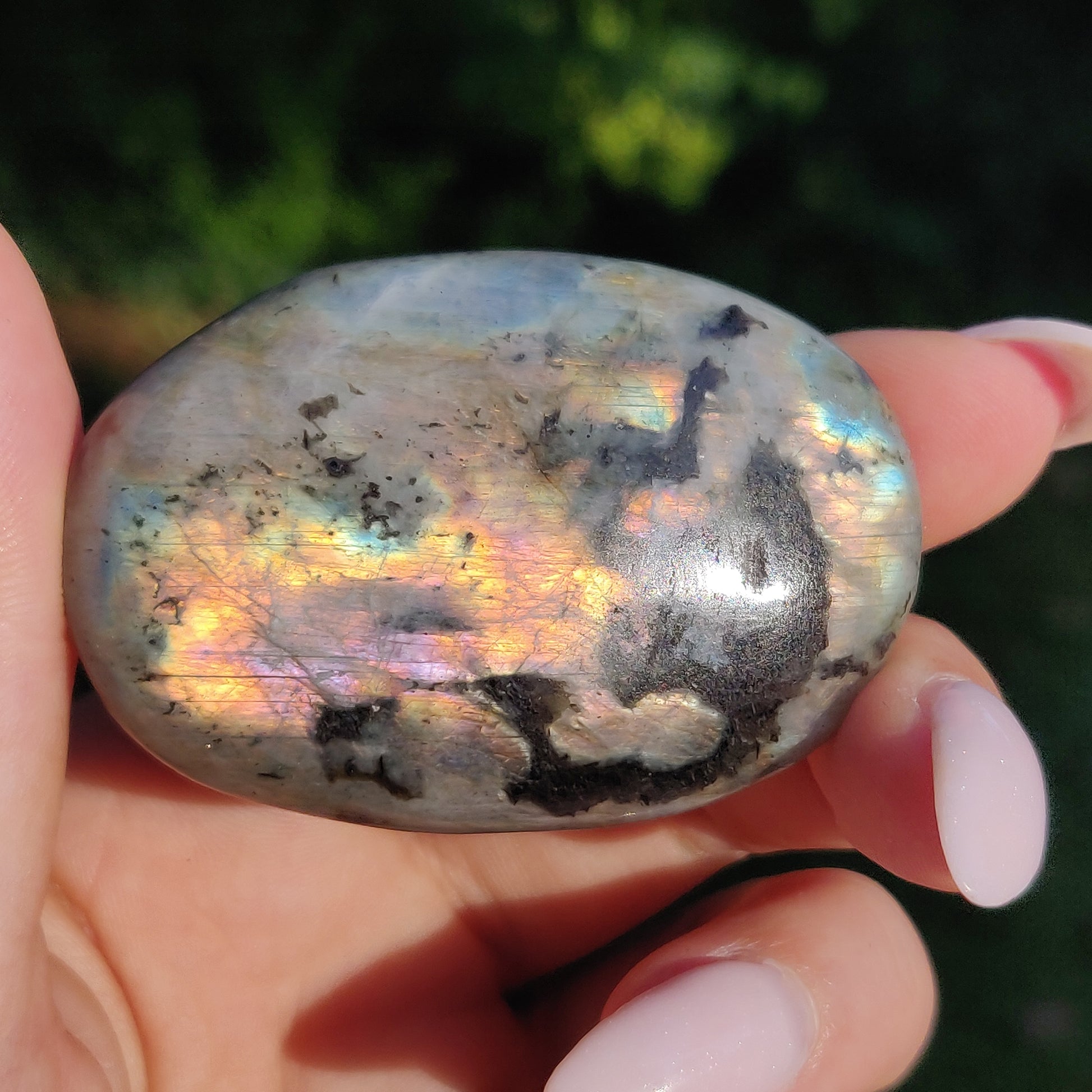 Labradorite Palm Stone (#250) - Simply Affinity