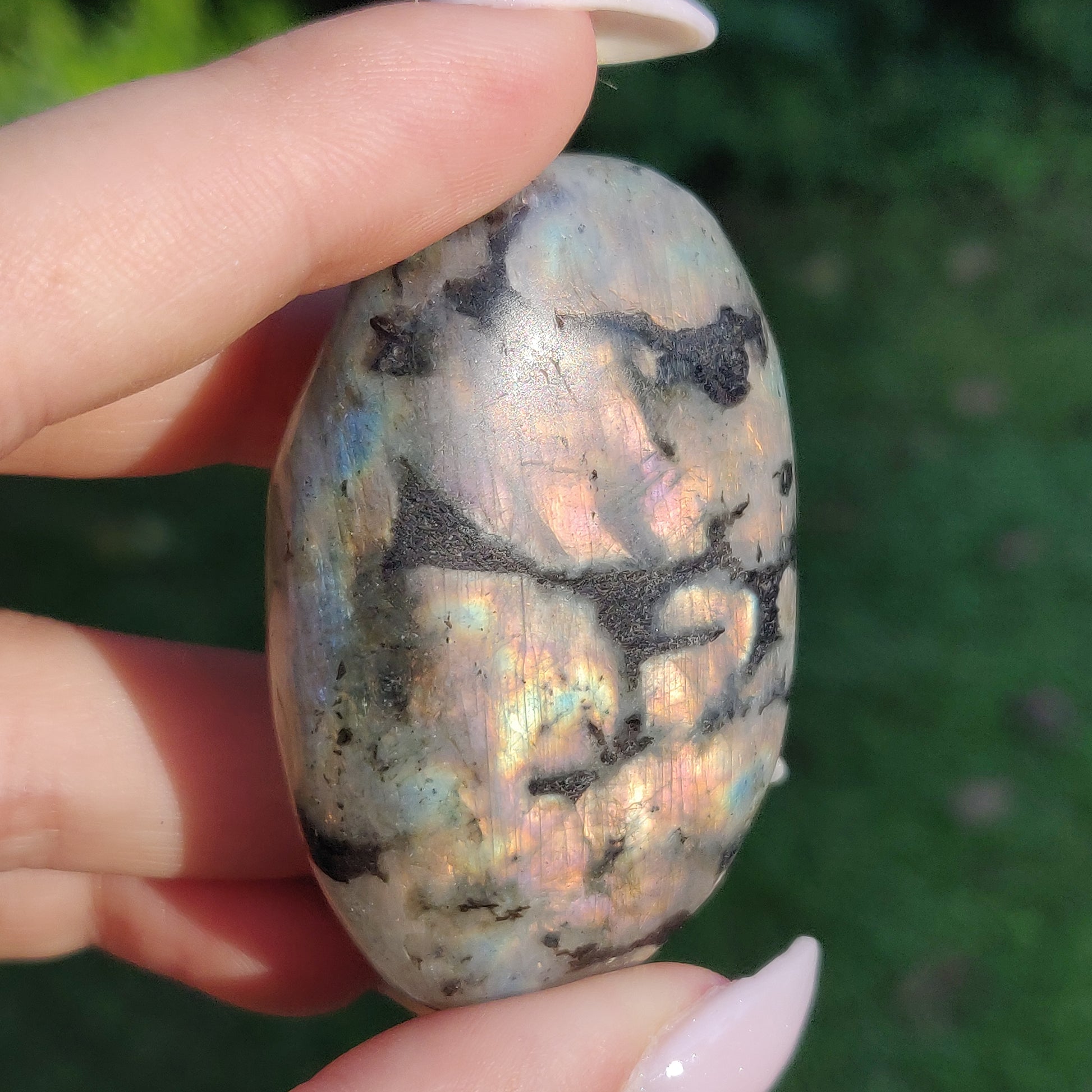 Labradorite Palm Stone (#250) - Simply Affinity