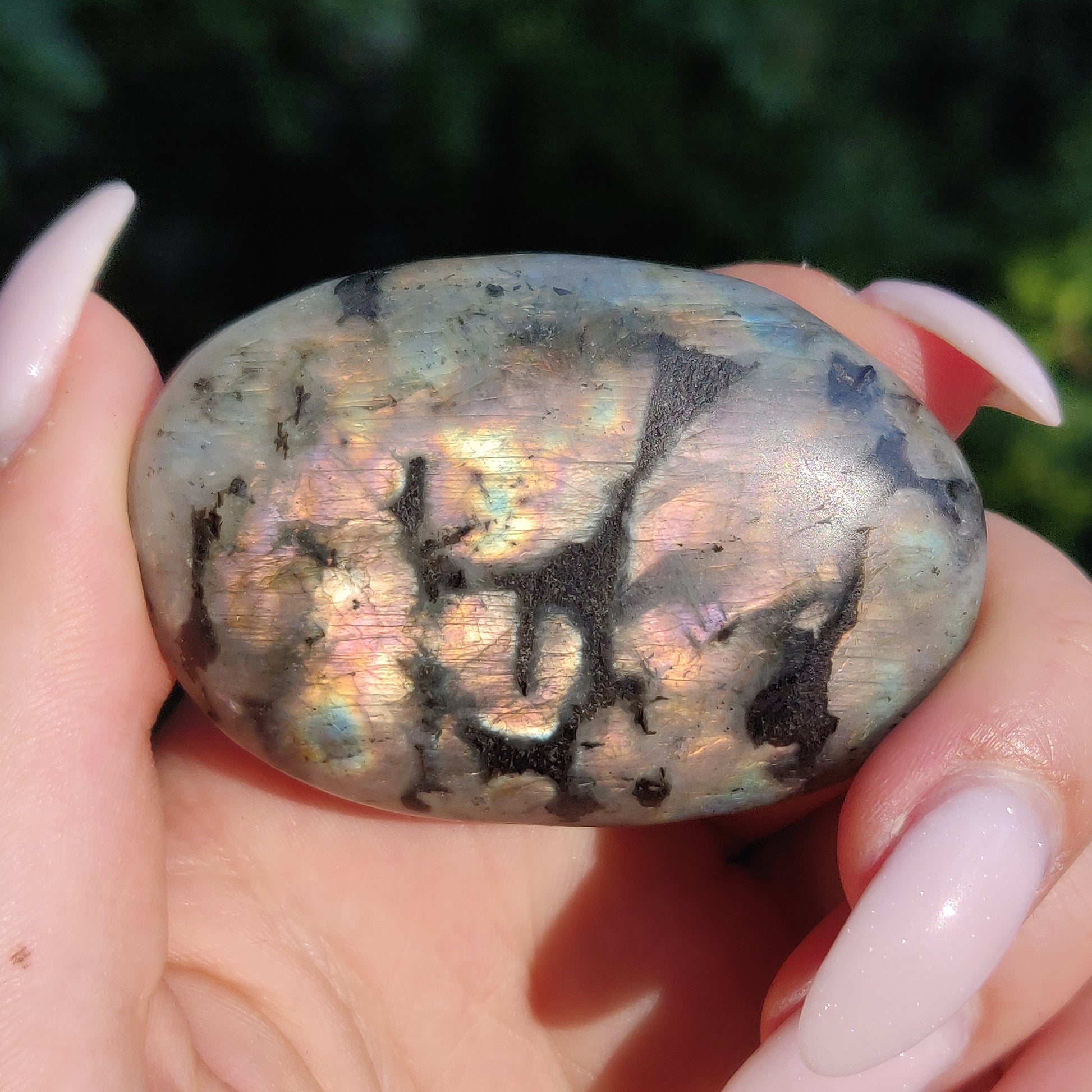 Labradorite Palm Stone (#250) - Simply Affinity