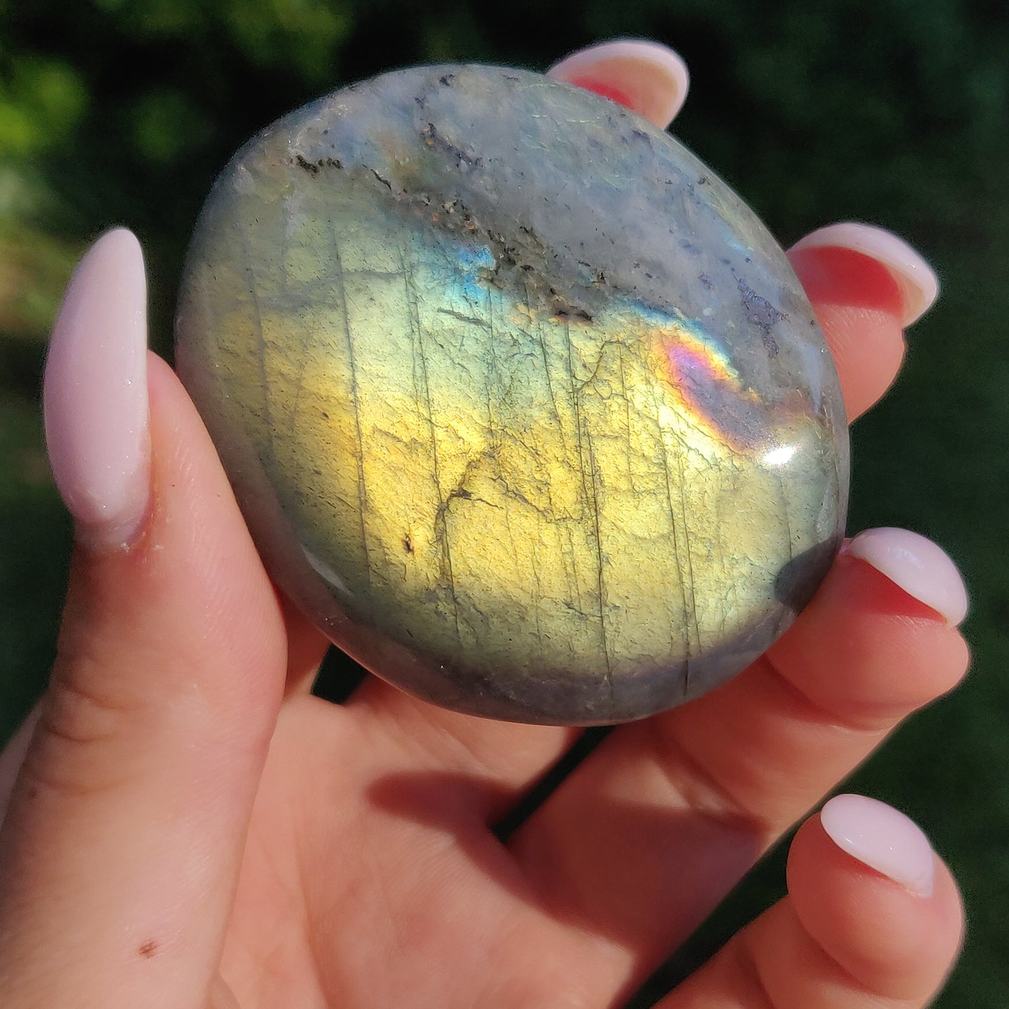 Labradorite Palm Stone (#251) - Simply Affinity