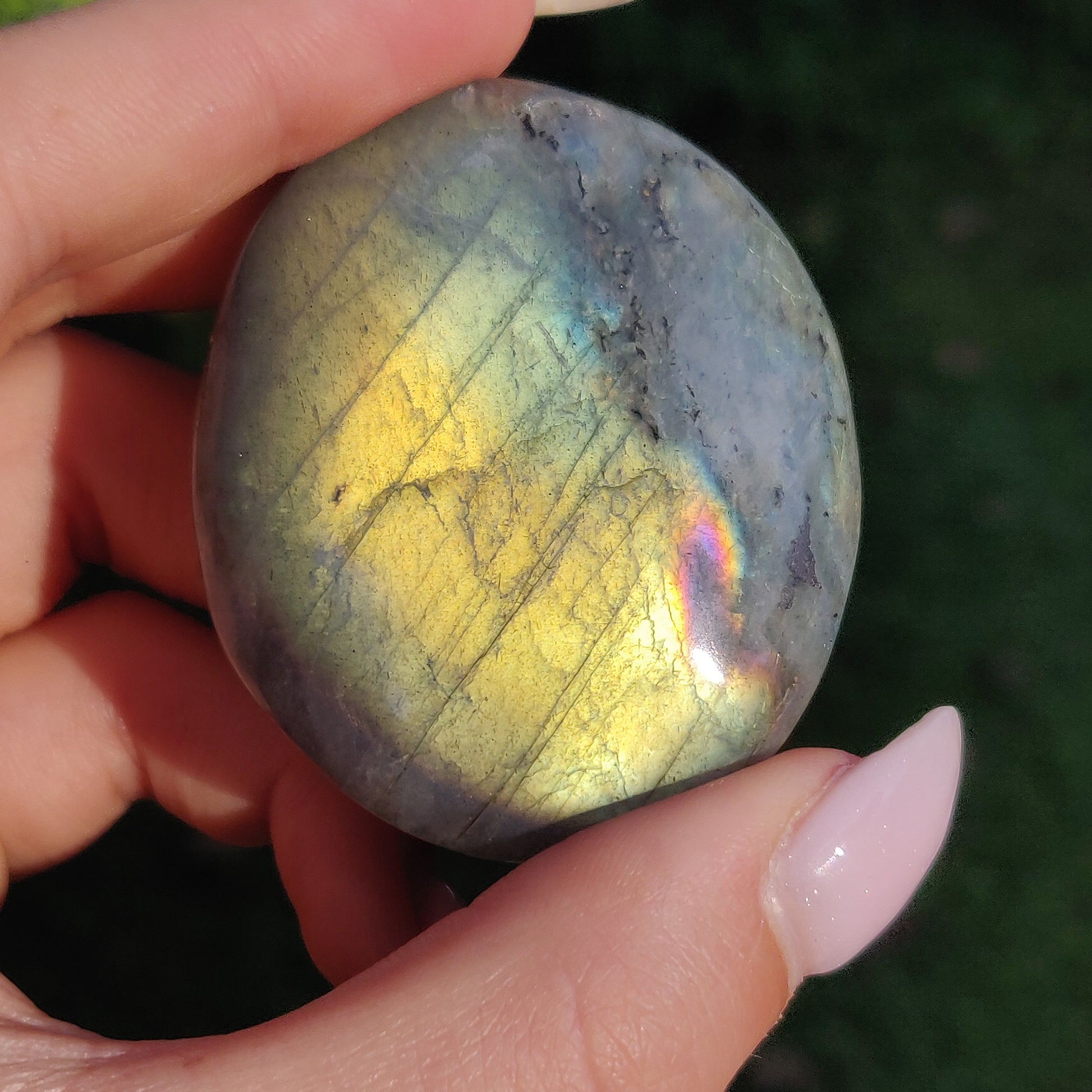 Labradorite Palm Stone (#251) - Simply Affinity