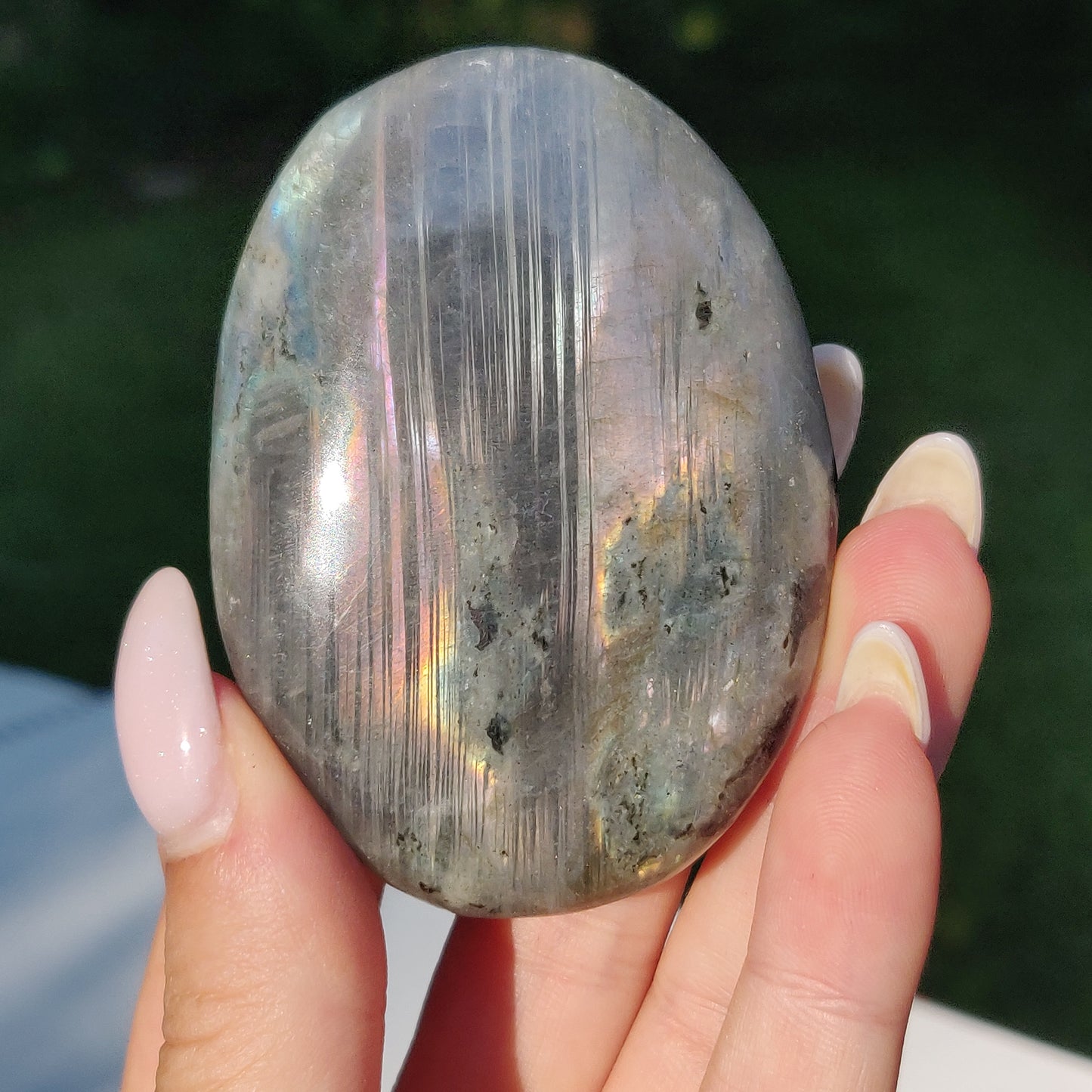 Labradorite Palm Stone (#252) - Simply Affinity