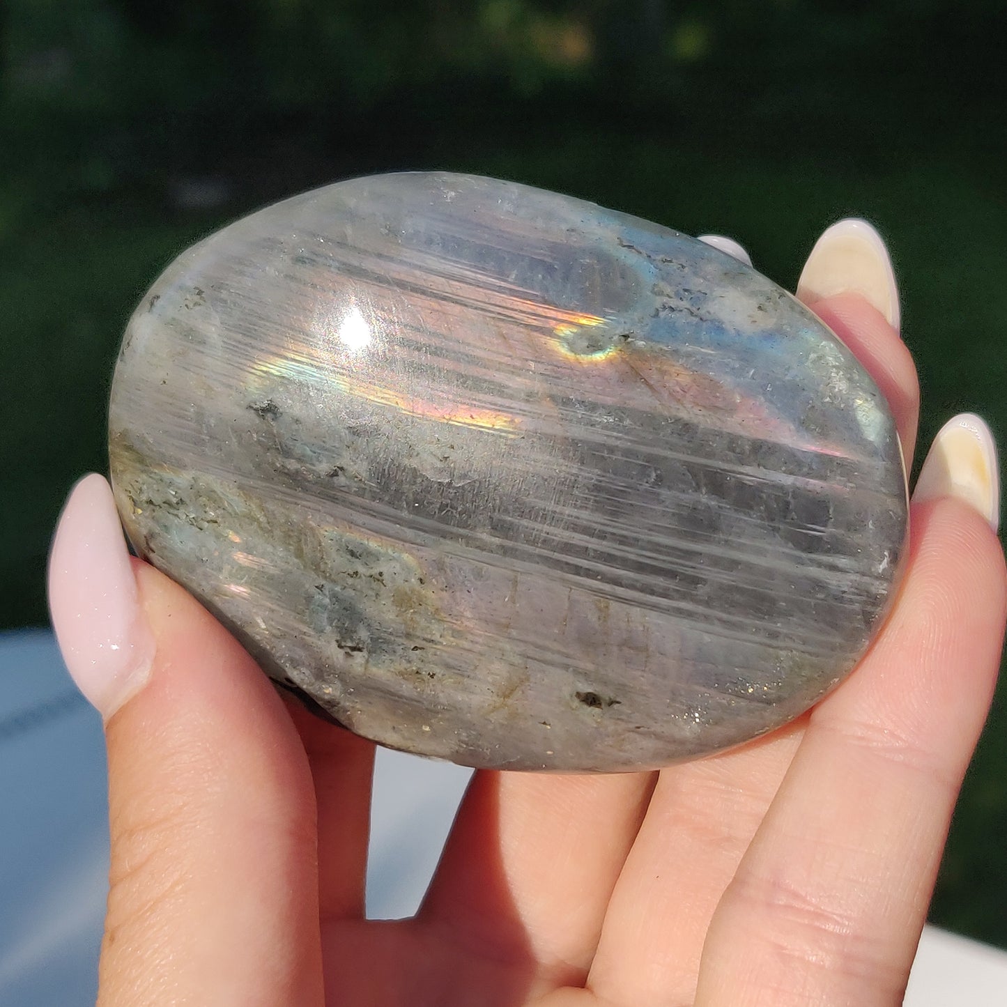 Labradorite Palm Stone (#252) - Simply Affinity