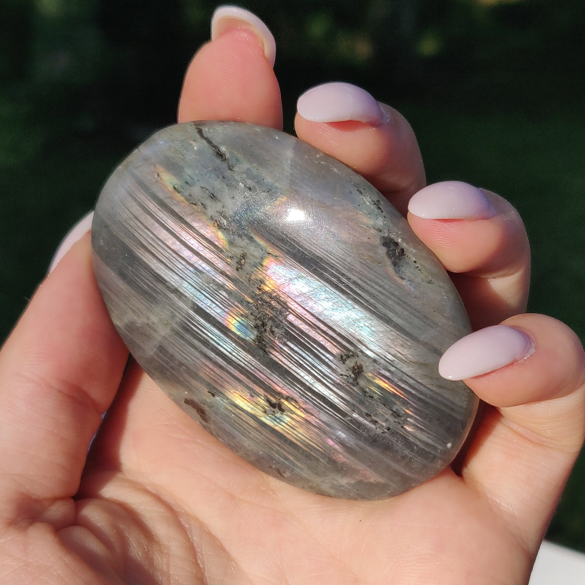 Labradorite Palm Stone (#252) - Simply Affinity