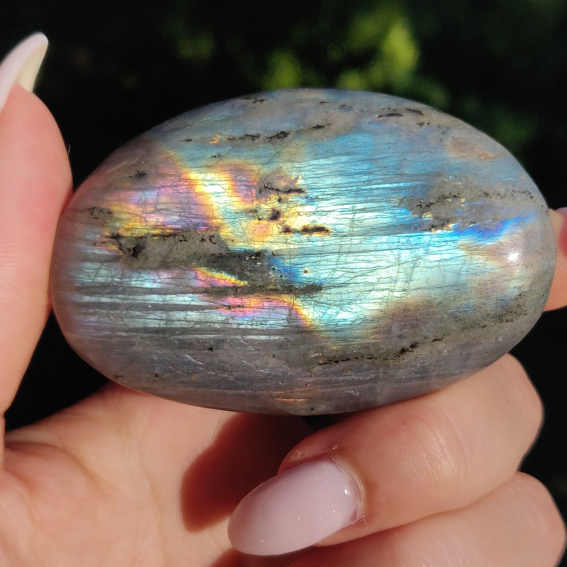 Labradorite Palm Stone (#254) - Simply Affinity
