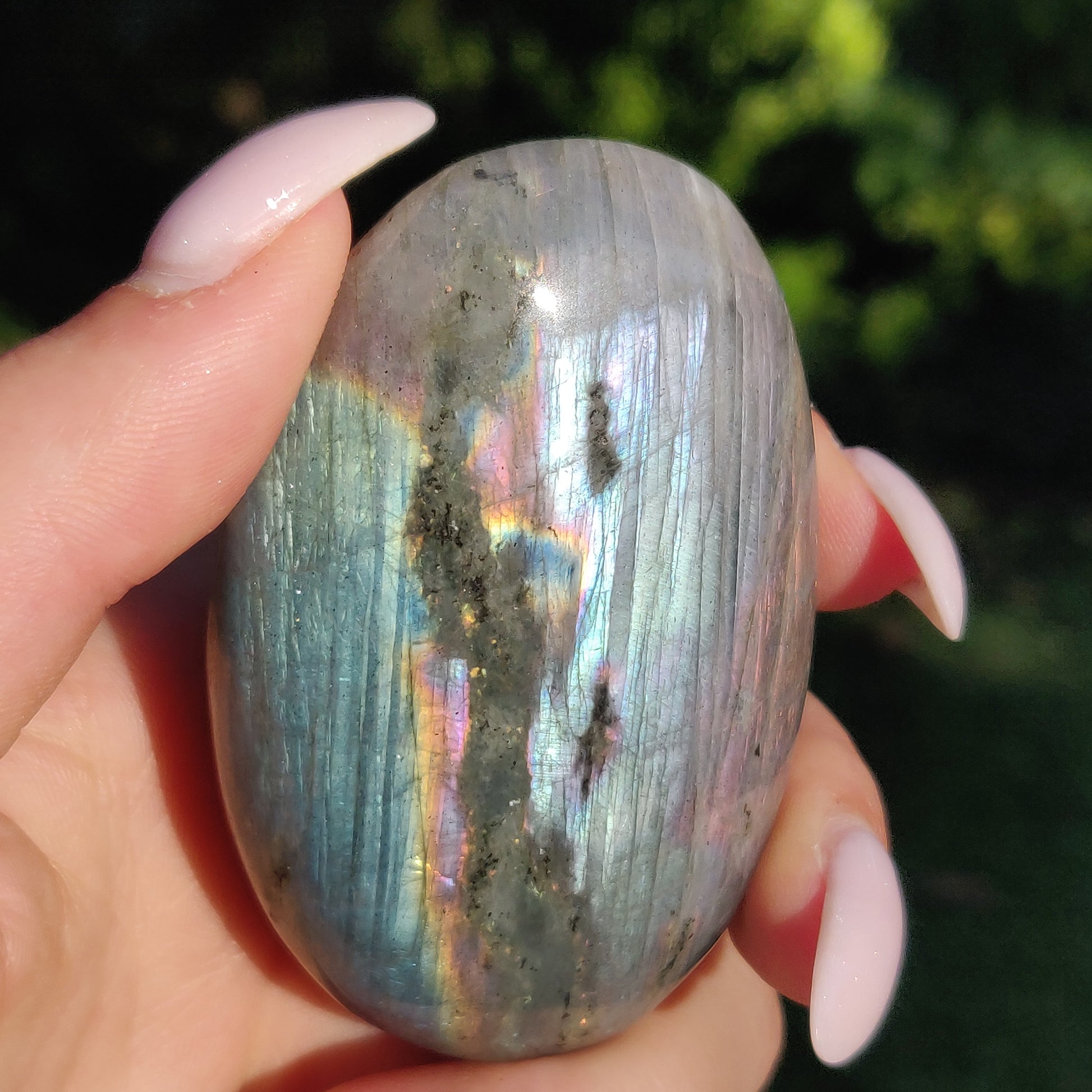 Labradorite Palm Stone (#254) - Simply Affinity