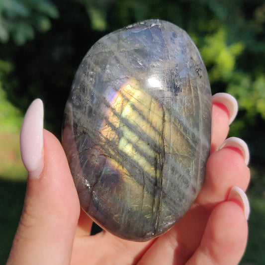 Labradorite Palm Stone (#255) - Simply Affinity