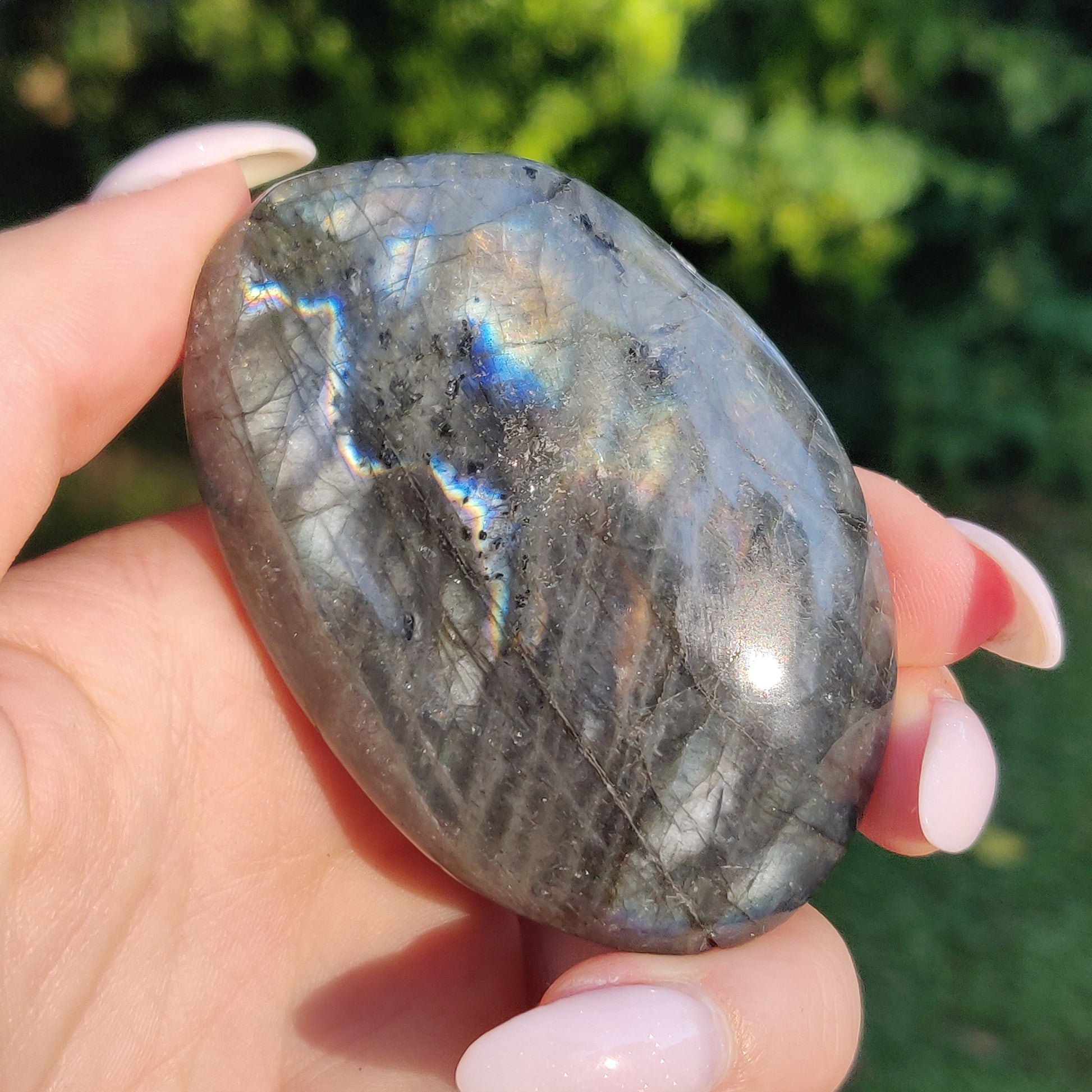 Labradorite Palm Stone (#255) - Simply Affinity