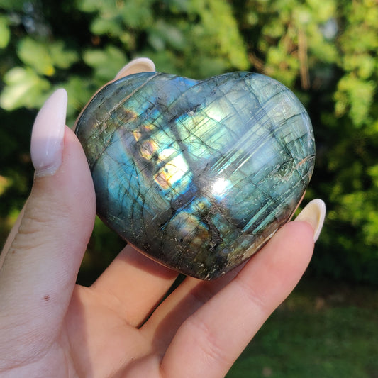 Labradorite Heart (#3H) - Simply Affinity