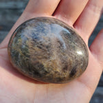 Black Moonstone Palm Stone, Flashy Black Moonstone (#22) - Simply Affinity