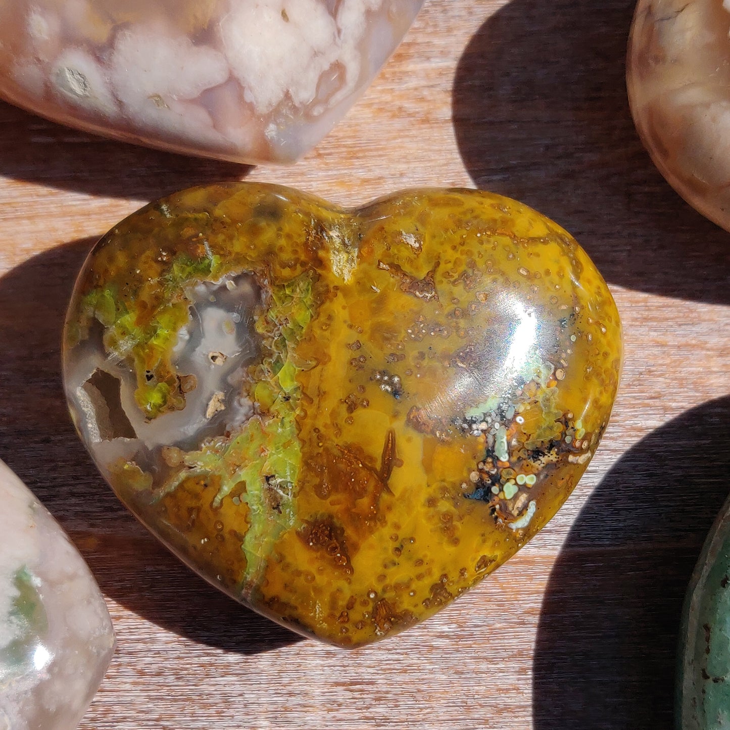 Matrix Green Opal Heart (#2) - Simply Affinity